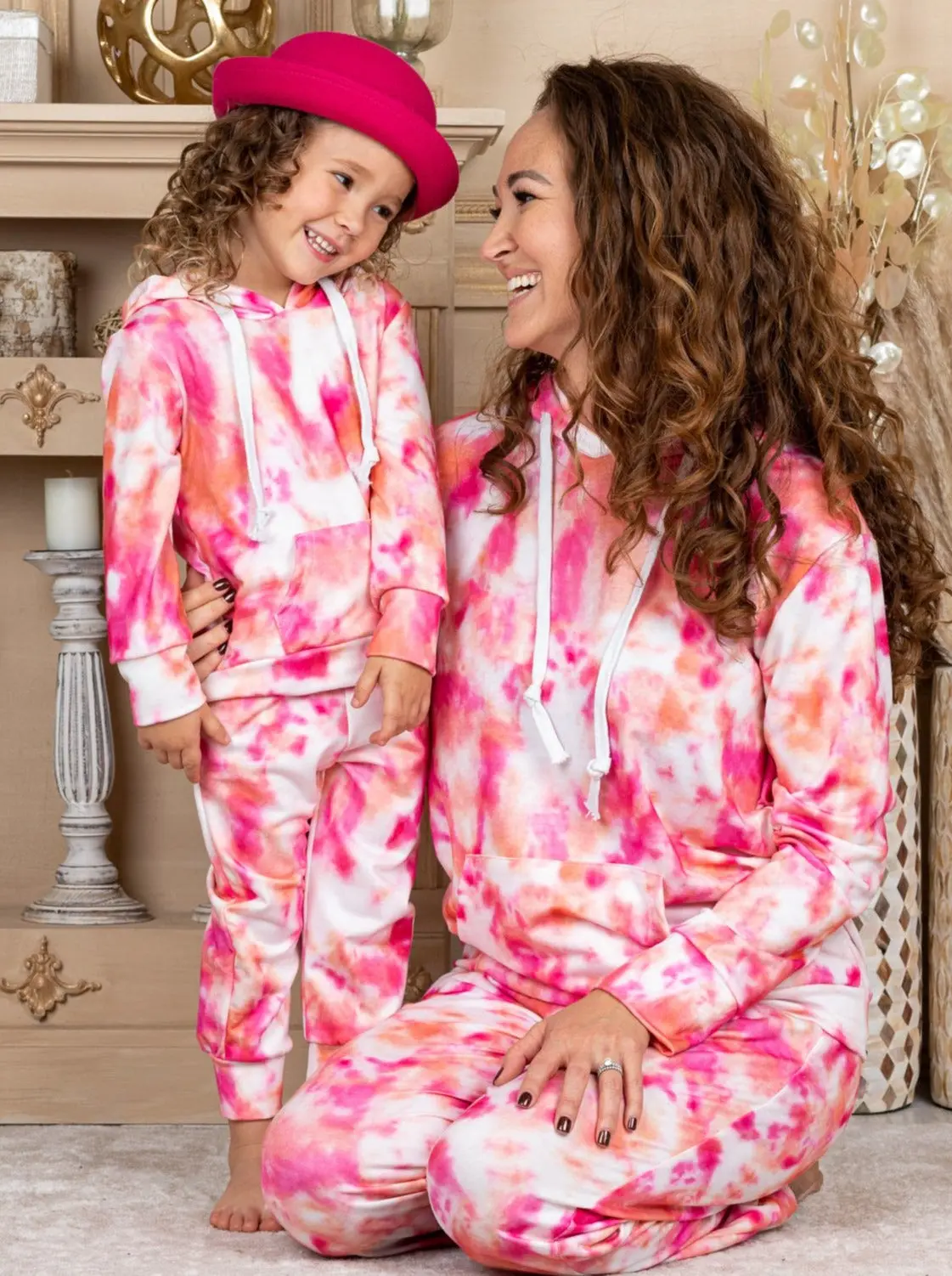 Mommy and Me Tie Dye Jogger Set - Image 5
