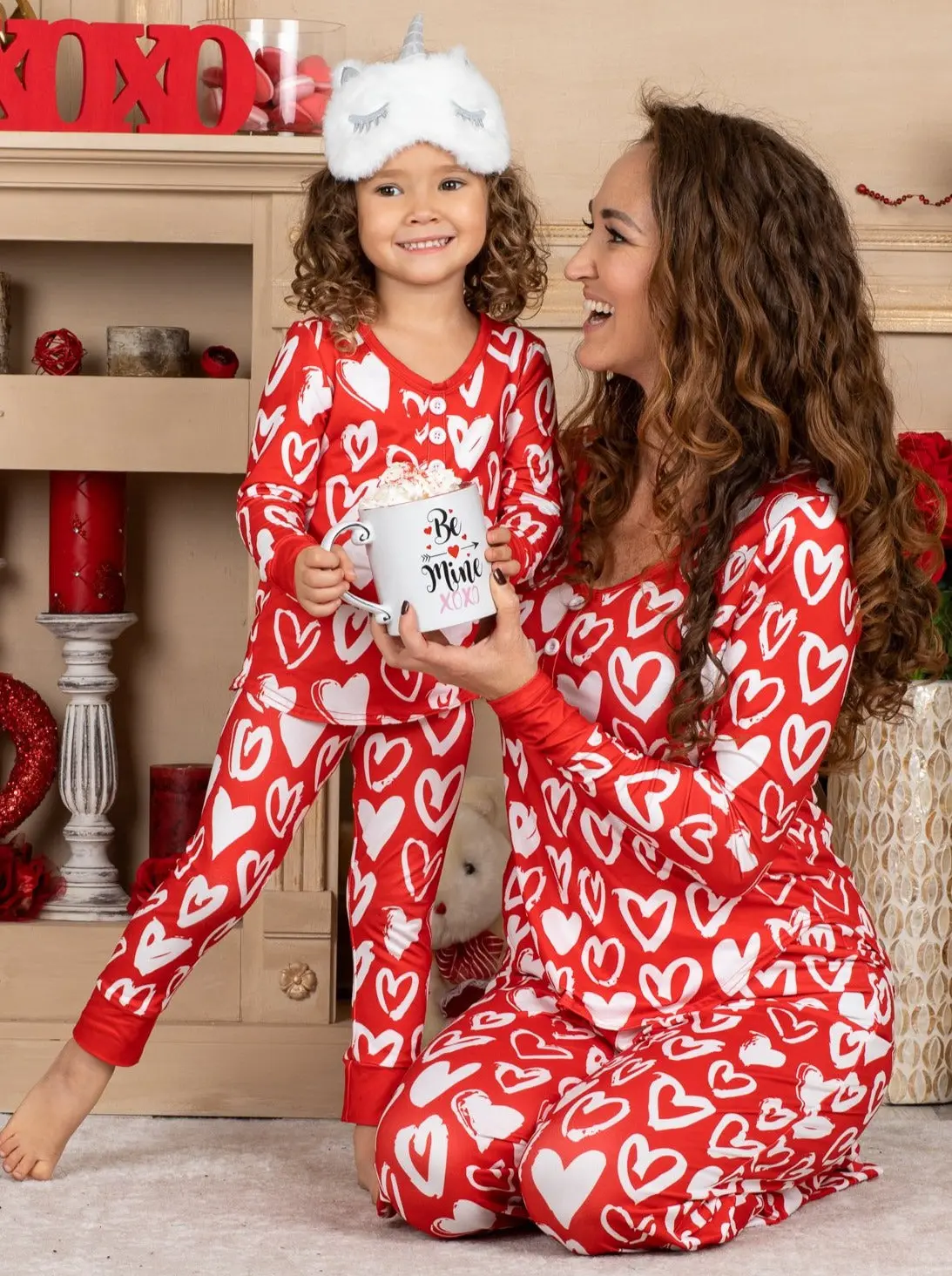 Mommy and Me My Heart To Yours Pajama Set - Image 2