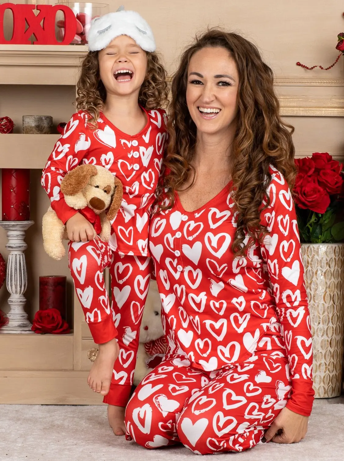 Mommy and Me My Heart To Yours Pajama Set - Image 3