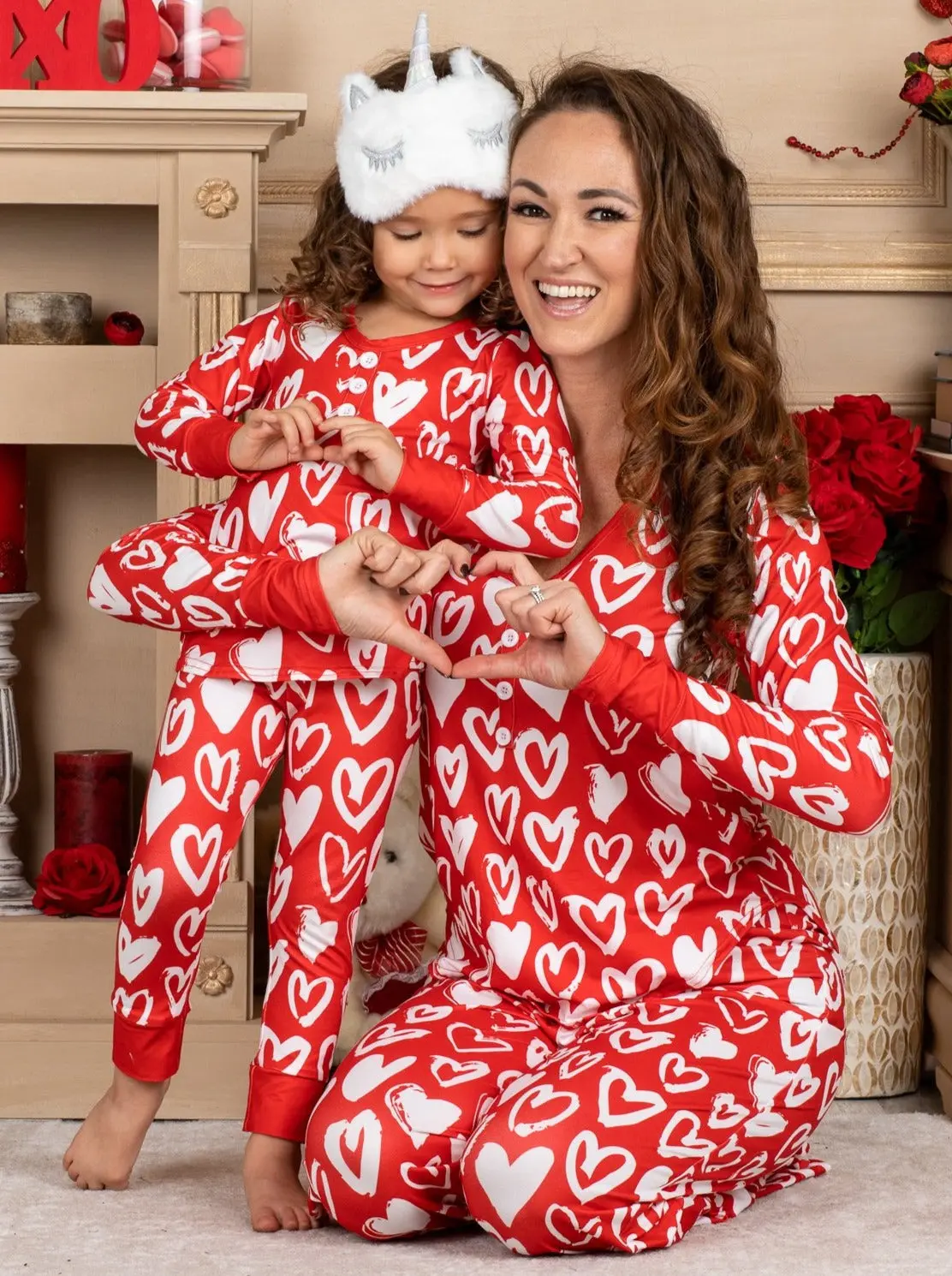 Mommy and Me My Heart To Yours Pajama Set - Image 4