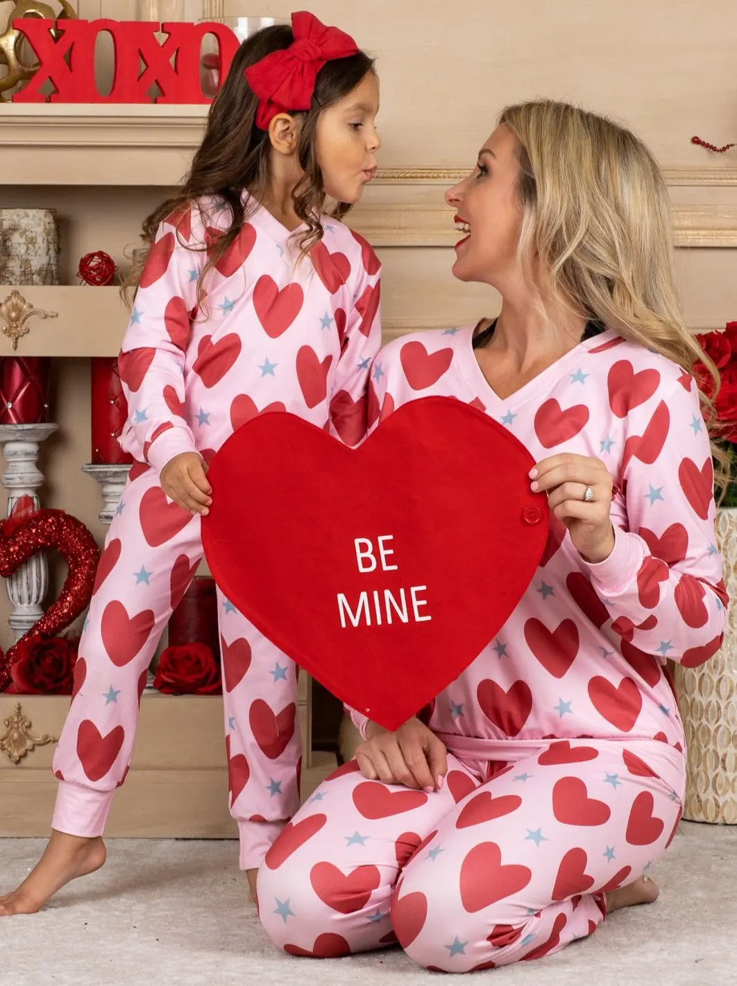 Mommy and Me Heart to Heart Loungewear Set - Image 2