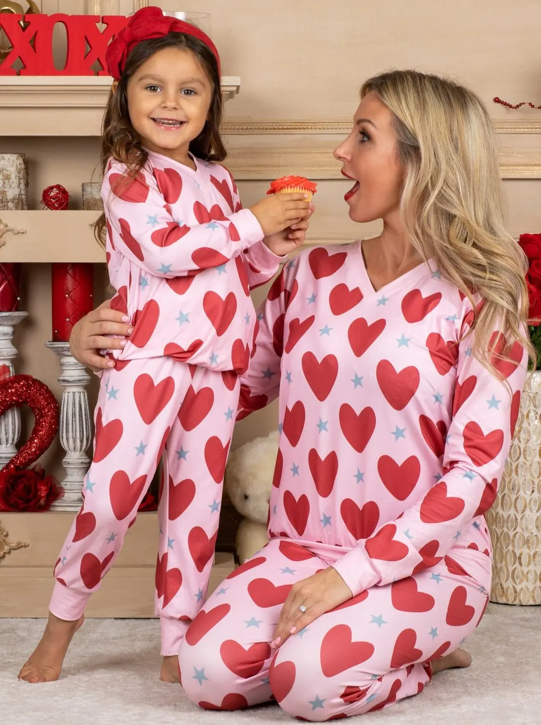 Mommy and Me Heart to Heart Loungewear Set - Image 3