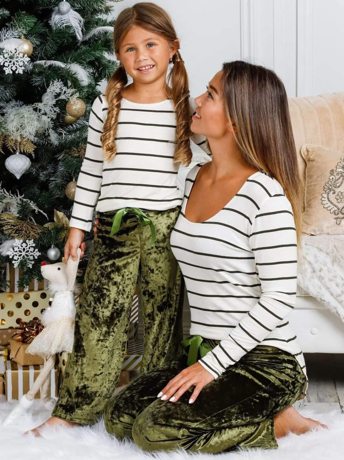 Mommy and Me Velvet Crush Lounge Pants - Image 7