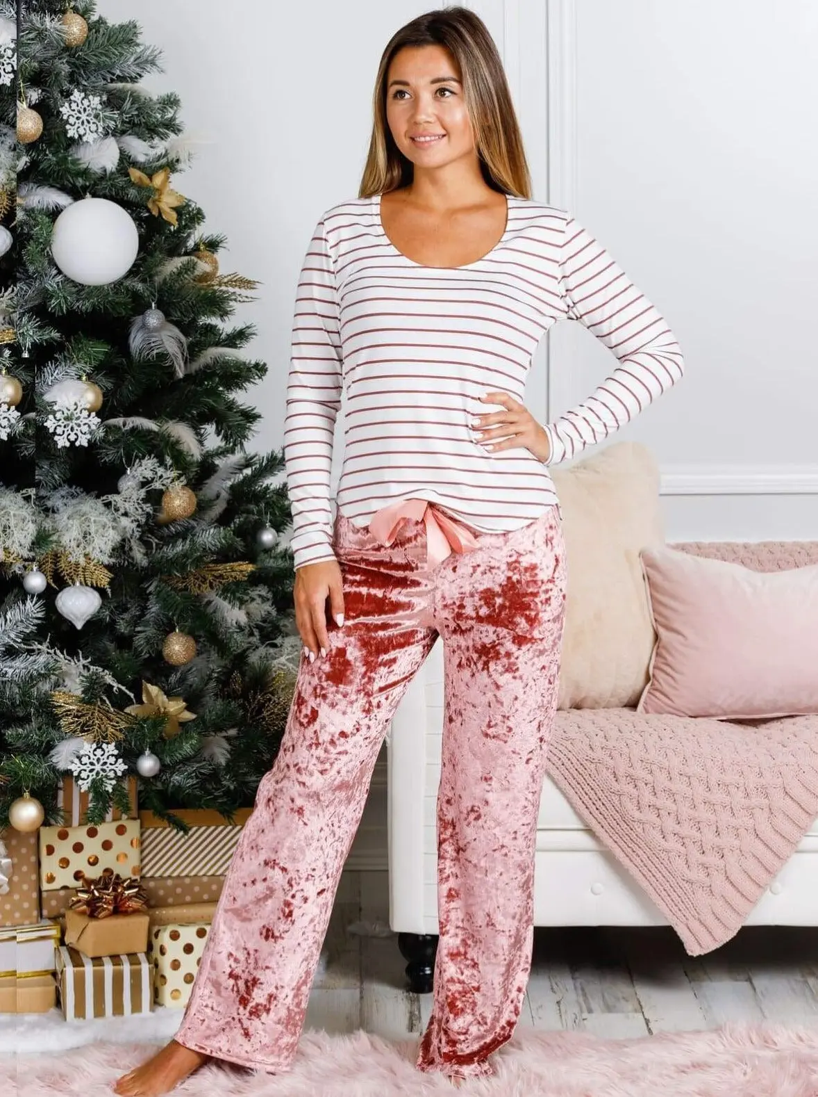 Mommy and Me Velvet Crush Lounge Pants - Image 8