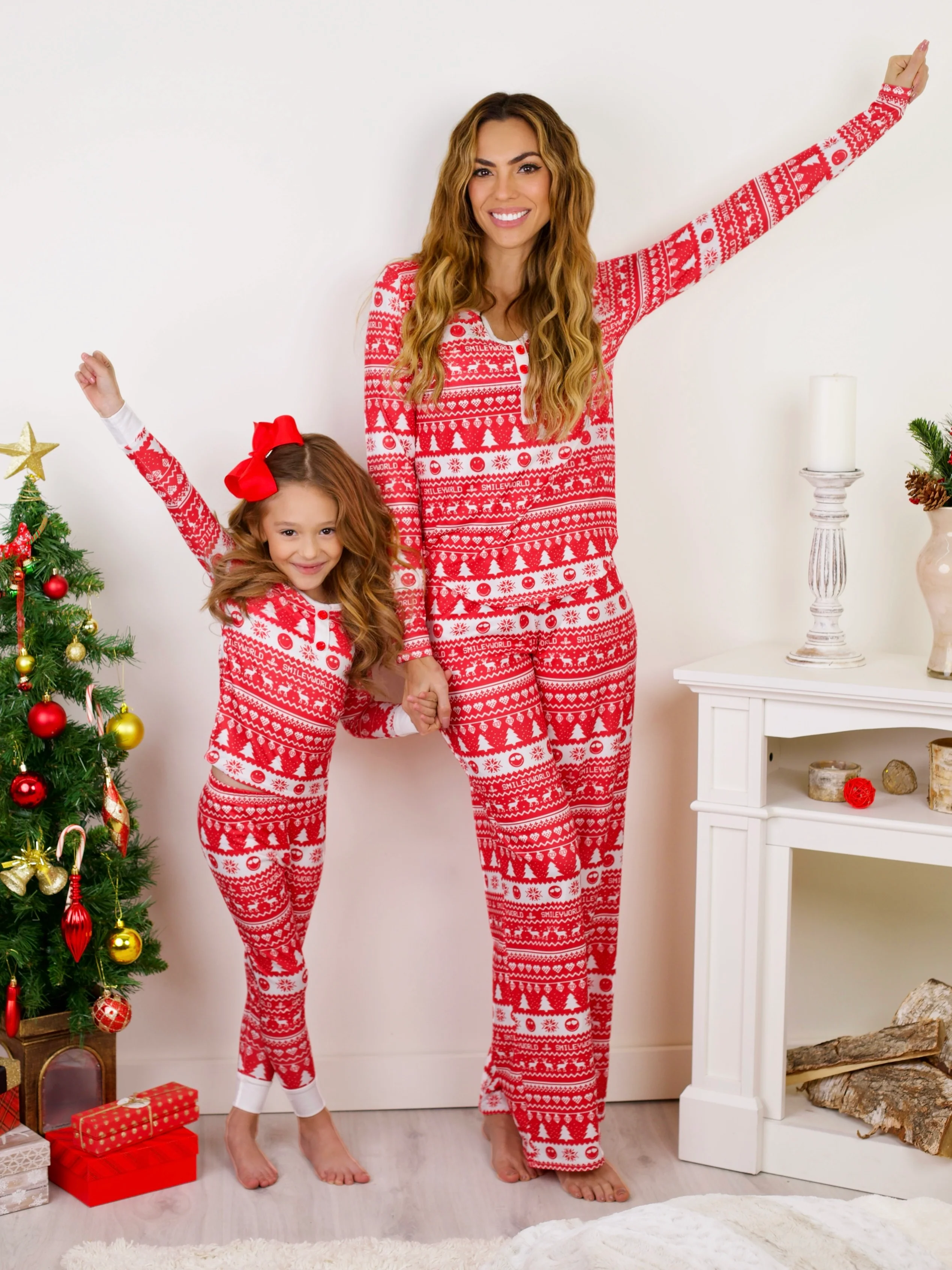 SmileyWorld Mommy and Me Christmas Traditions Pajama Set - Image 7
