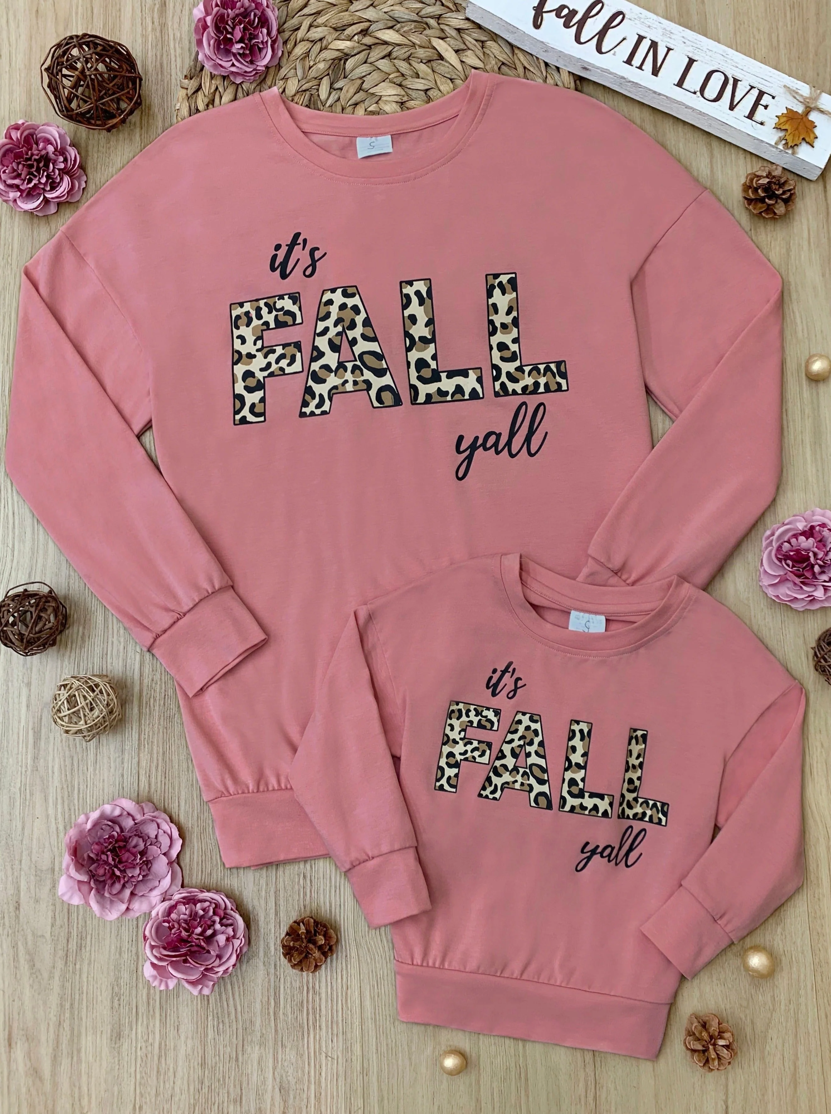 Mommy and Me Fall Y'all Long Sleeve Top - Image 5