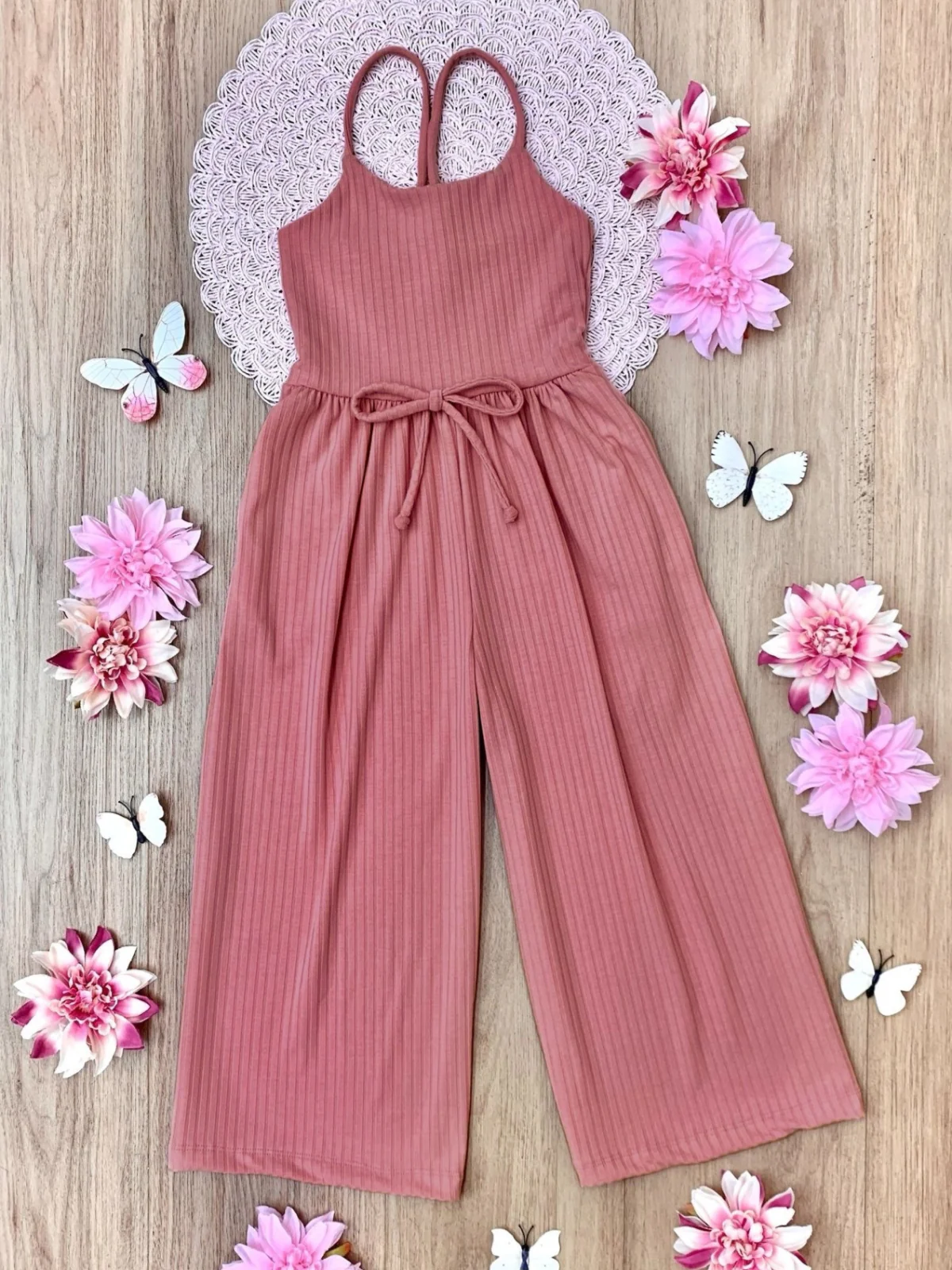 Mommy and Me Blushing Beauties Pink Jumpsuit - Image 3