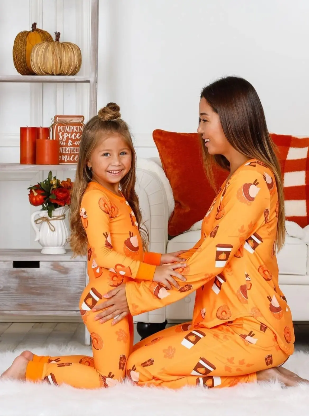 Mommy and Me Pumpkin Treats Pajama Set - Image 2