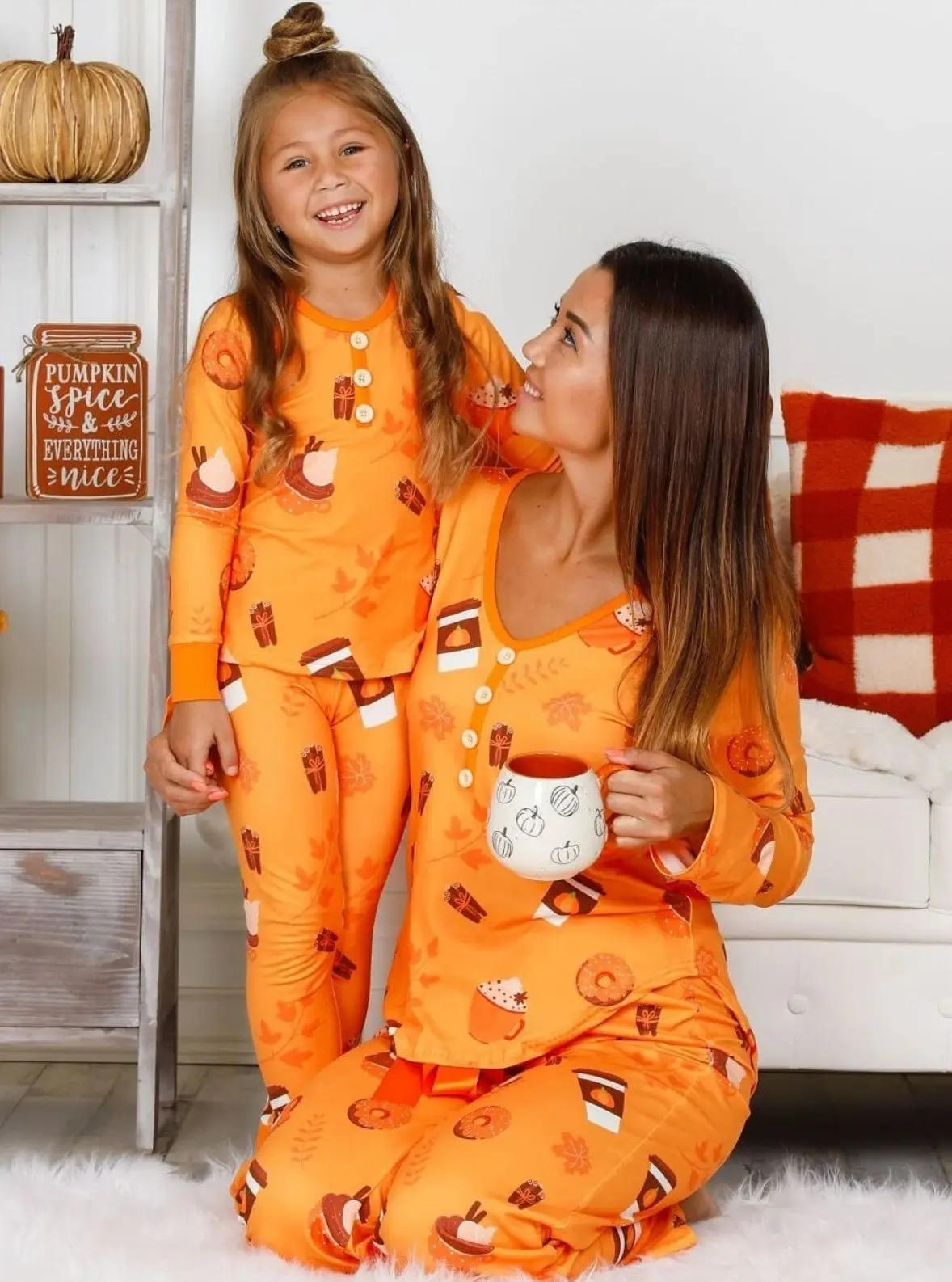 Mommy and Me Pumpkin Treats Pajama Set - Image 3
