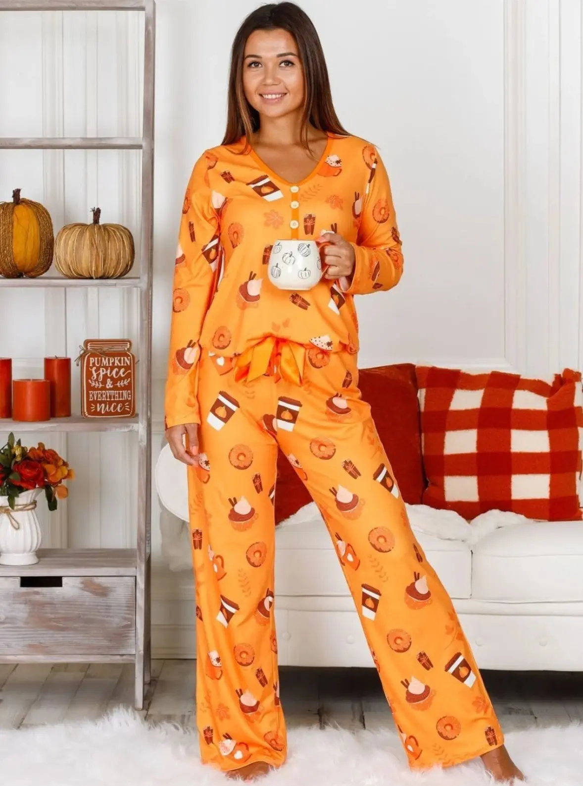 Mommy and Me Pumpkin Treats Pajama Set - Image 4
