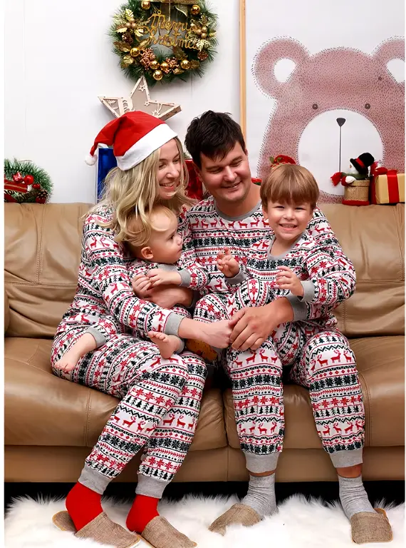 Family Style Winter Reindeer Pajamas - Image 2
