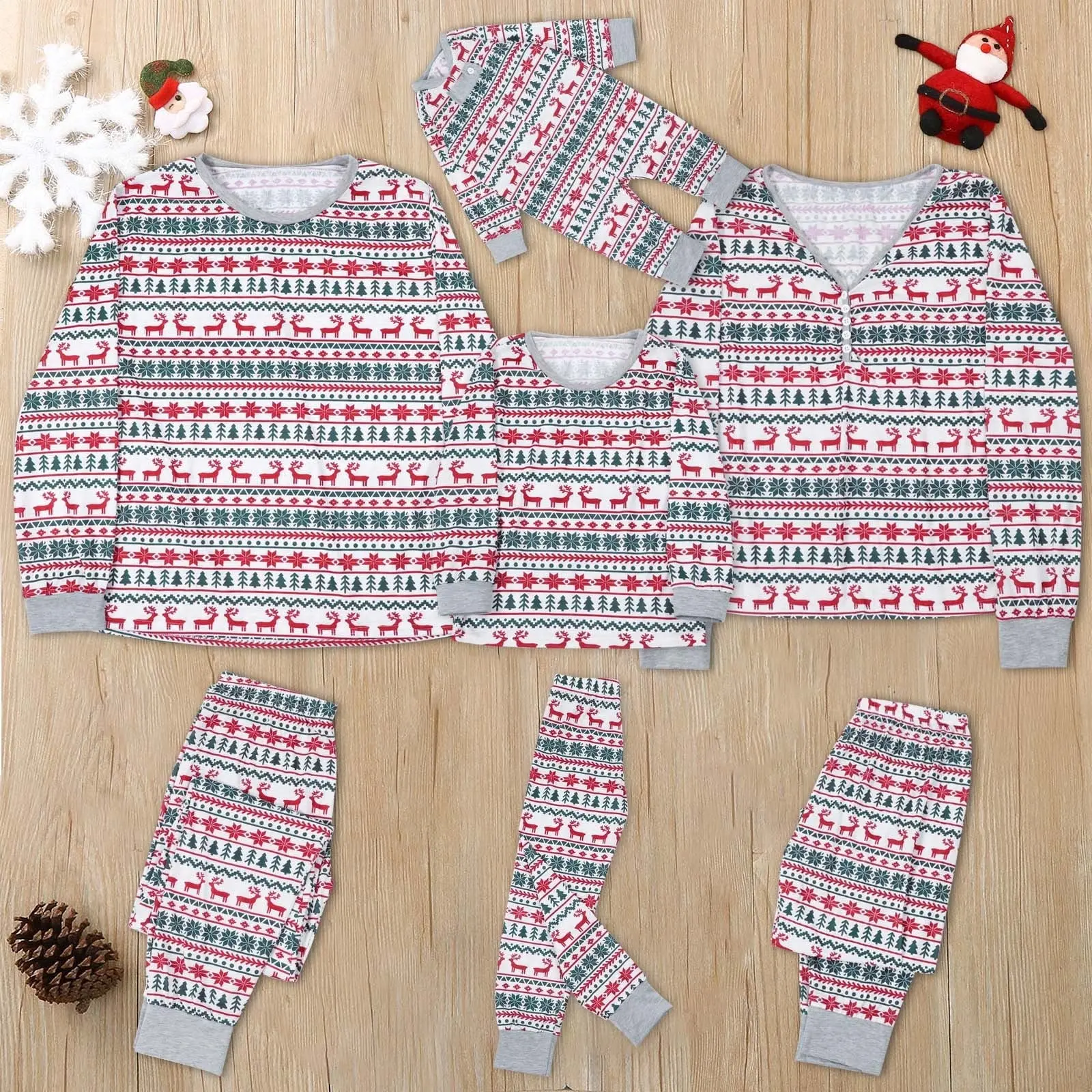 Family Style Winter Reindeer Pajamas - Image 4