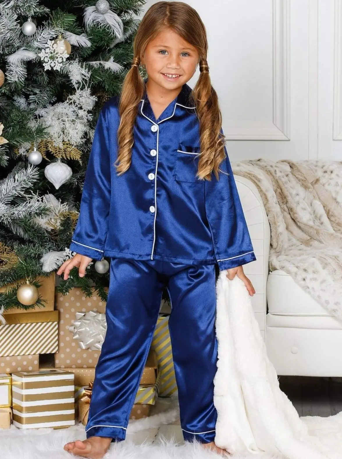 Women's Long Sleeve Button Down Pajamas - Image 11