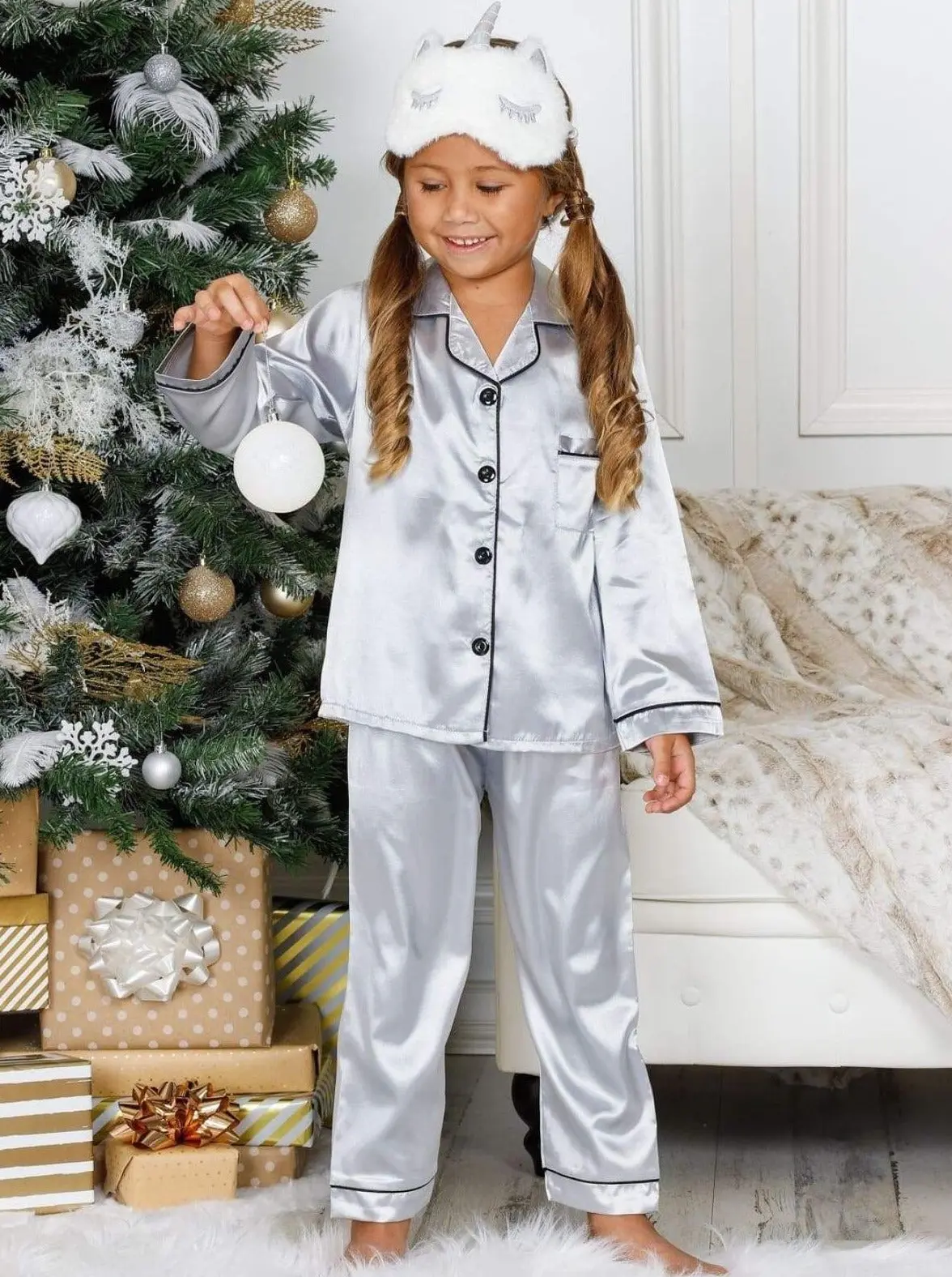 Women's Long Sleeve Button Down Pajamas - Image 12