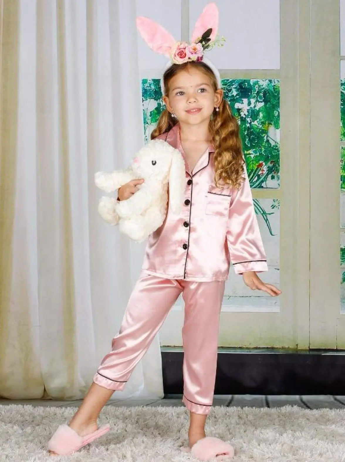 Women's Long Sleeve Button Down Pajamas - Image 17