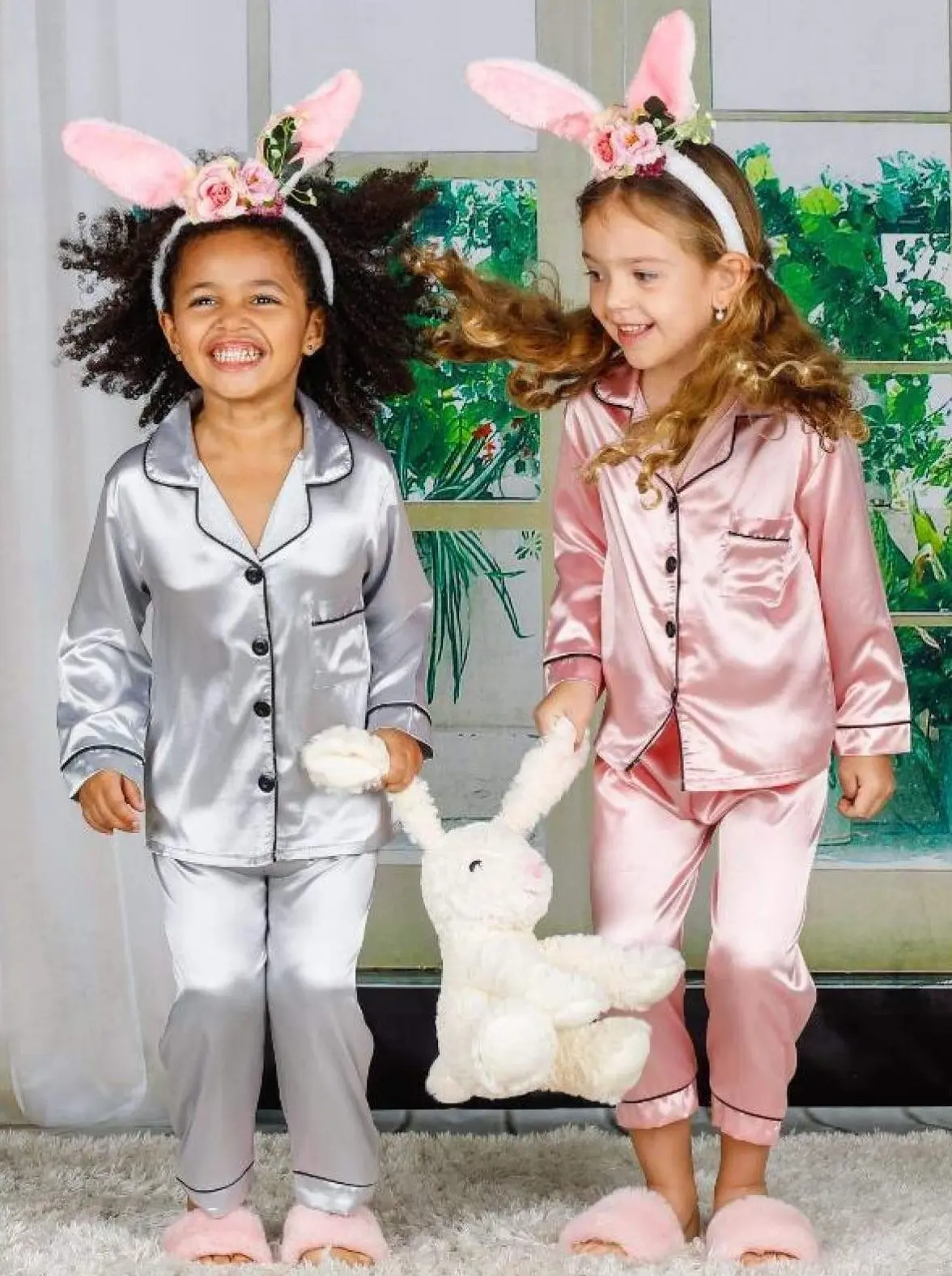 Women's Long Sleeve Button Down Pajamas - Image 7