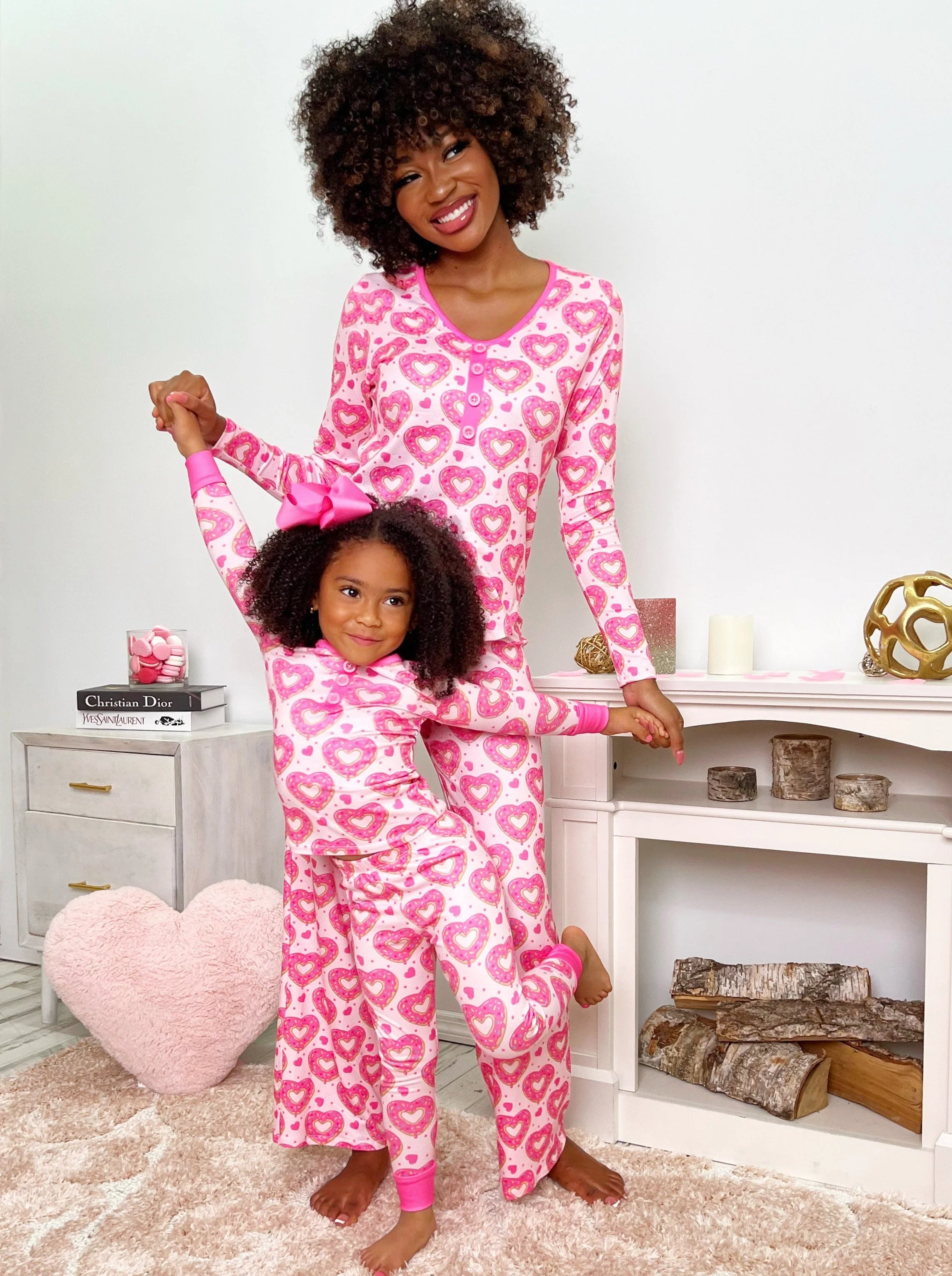 Mommy and Me Heart Donut Pajama Set - Image 3