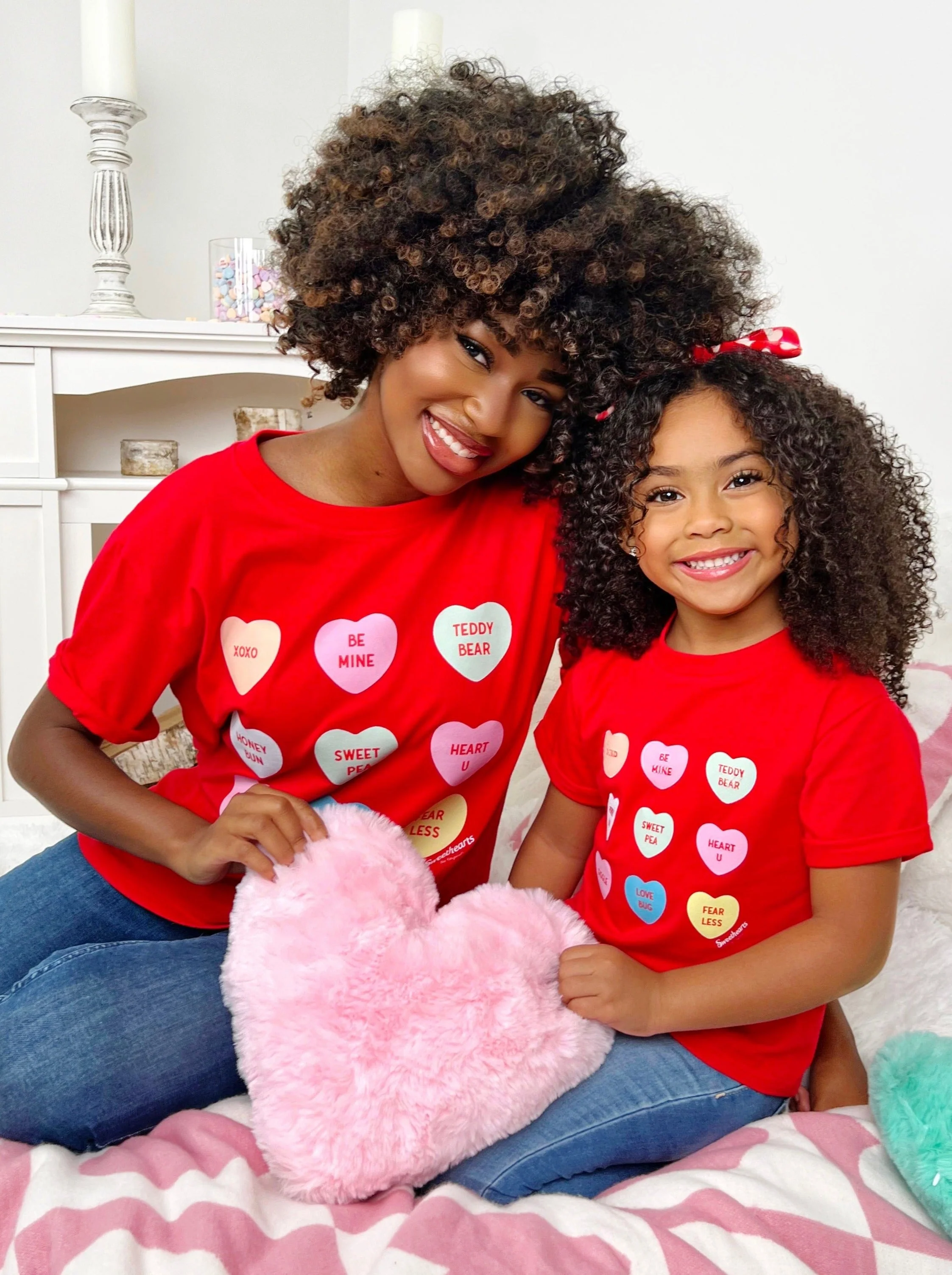 Sweethearts Mommy & Me Classic Candy Heart Graphic T-Shirt - Image 3