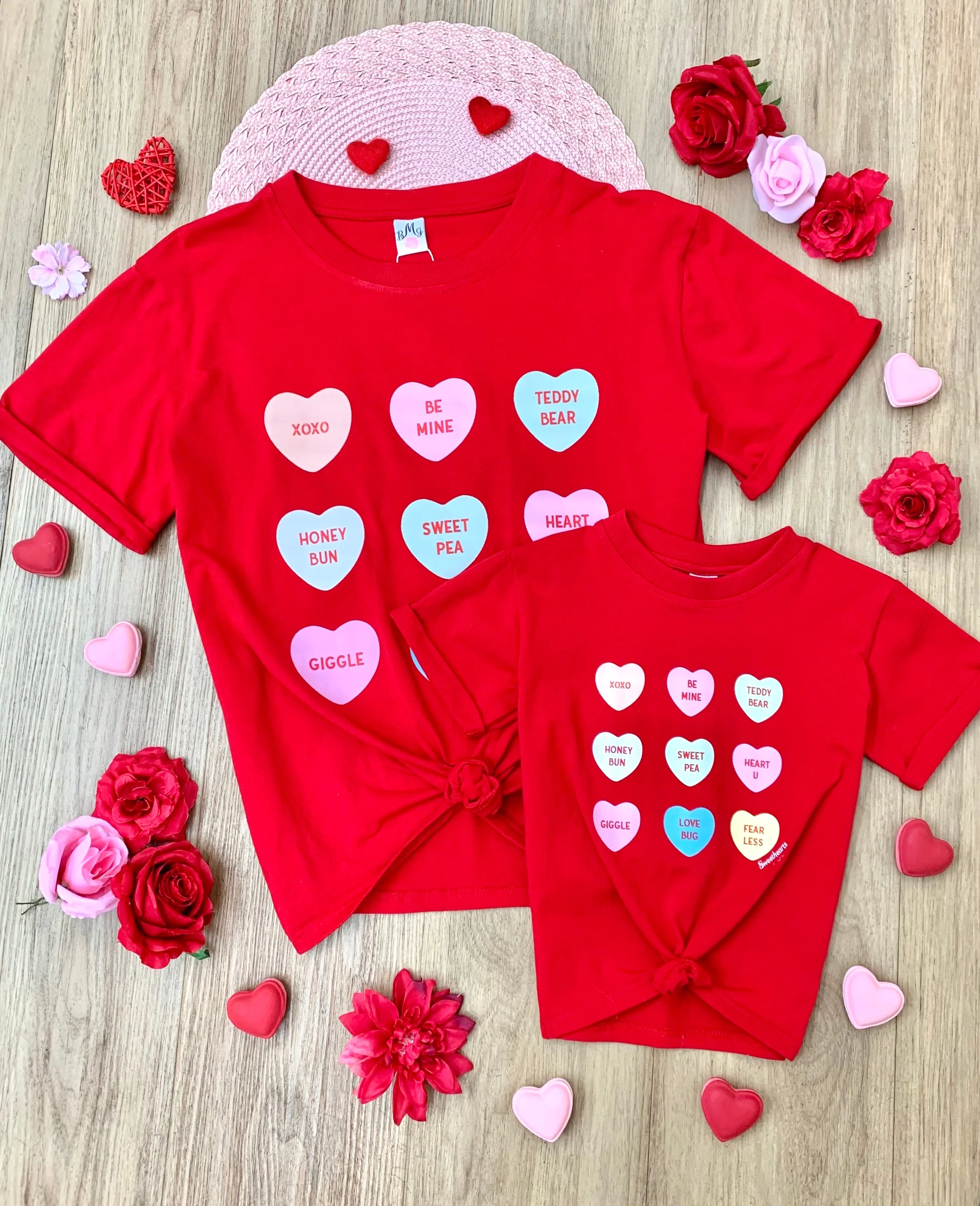 Sweethearts Mommy & Me Classic Candy Heart Graphic T-Shirt - Image 4