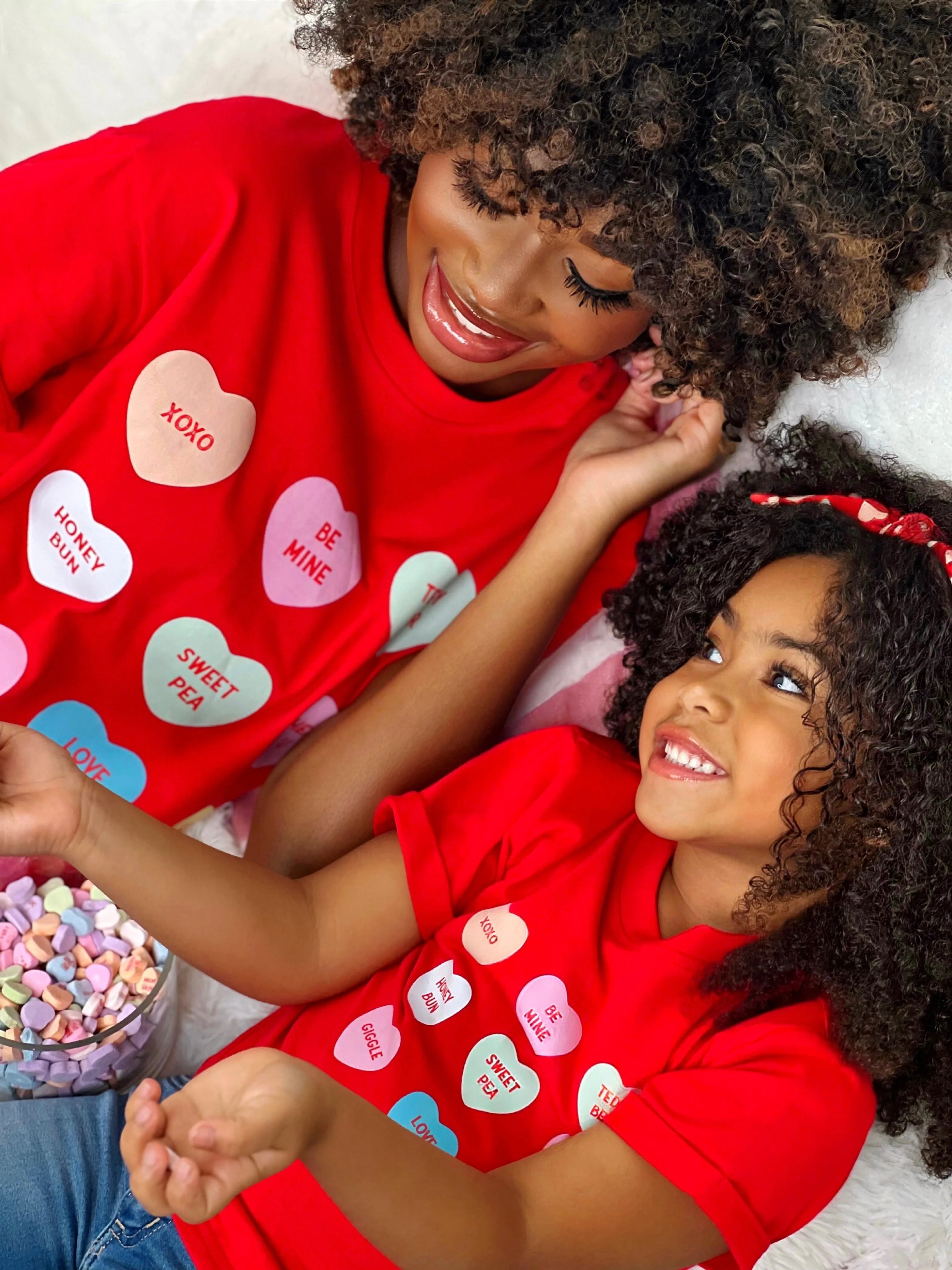 Sweethearts Mommy & Me Classic Candy Heart Graphic T-Shirt - Image 5