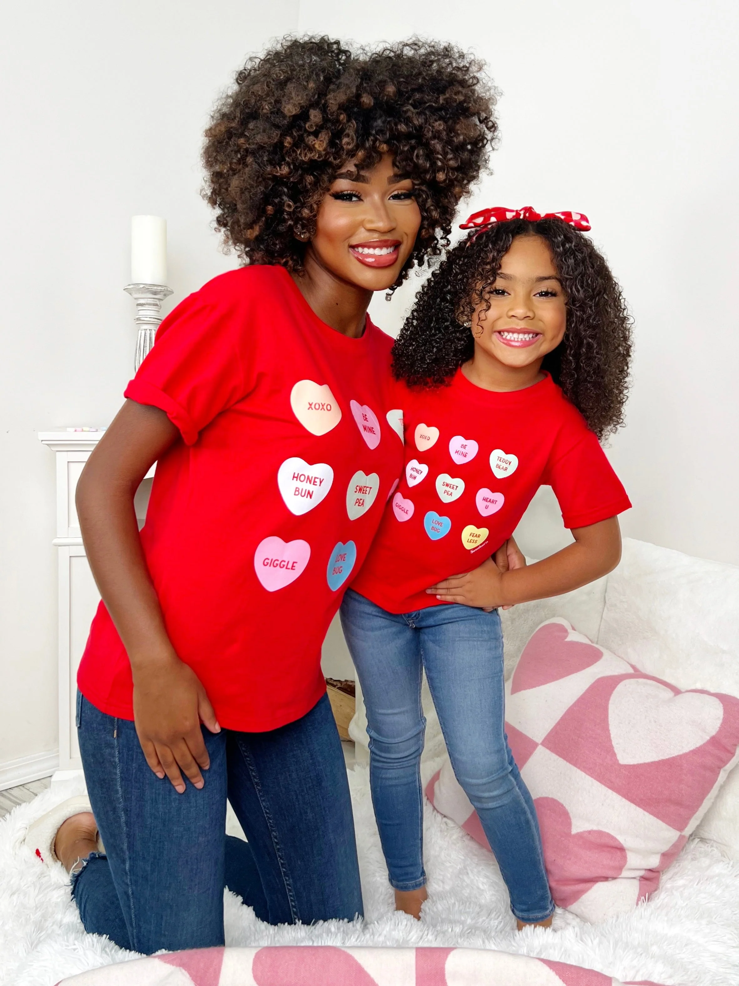 Sweethearts Mommy & Me Classic Candy Heart Graphic T-Shirt - Image 6