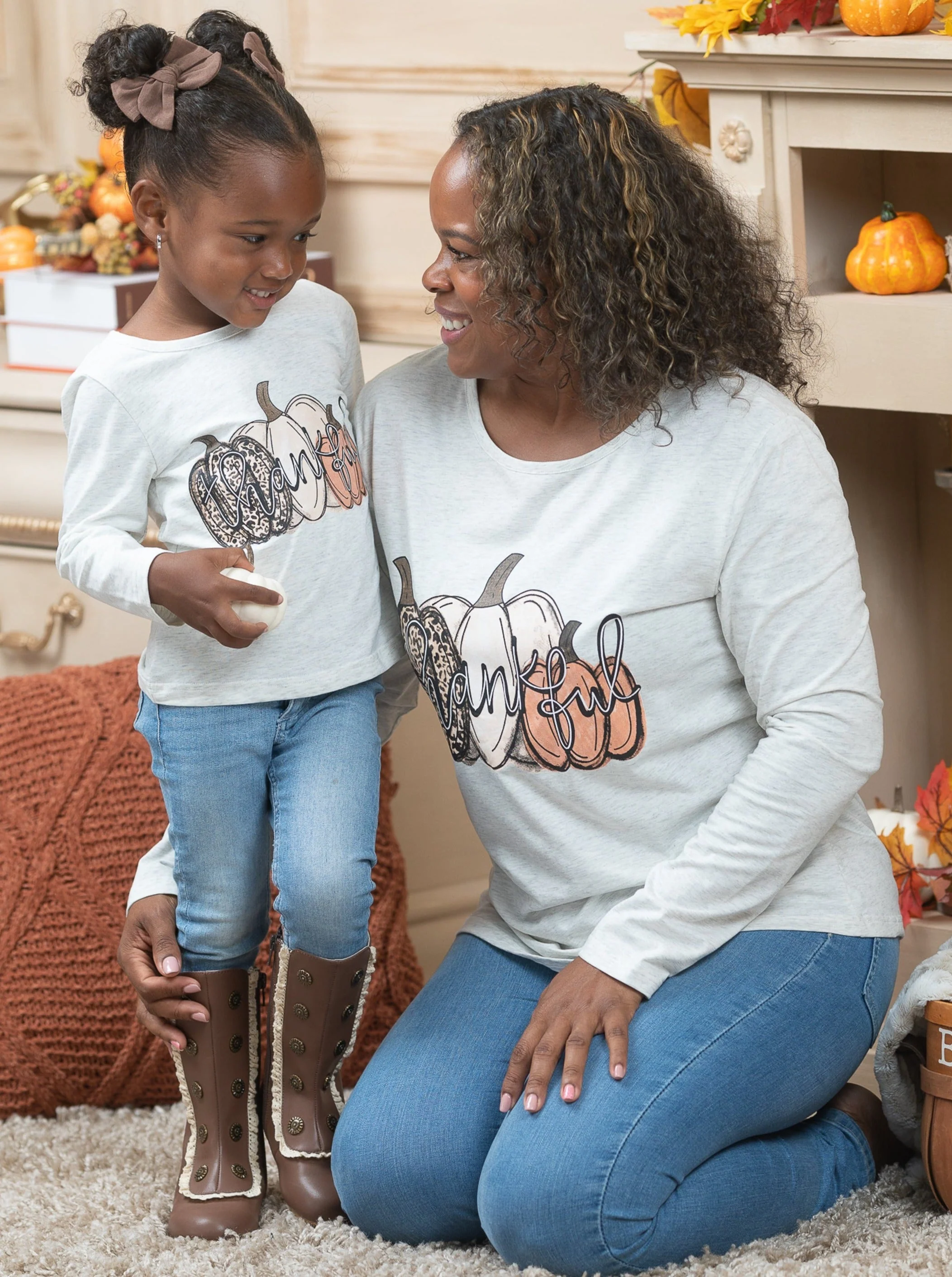 Mommy and Me Thankful Bunch Top - Image 3