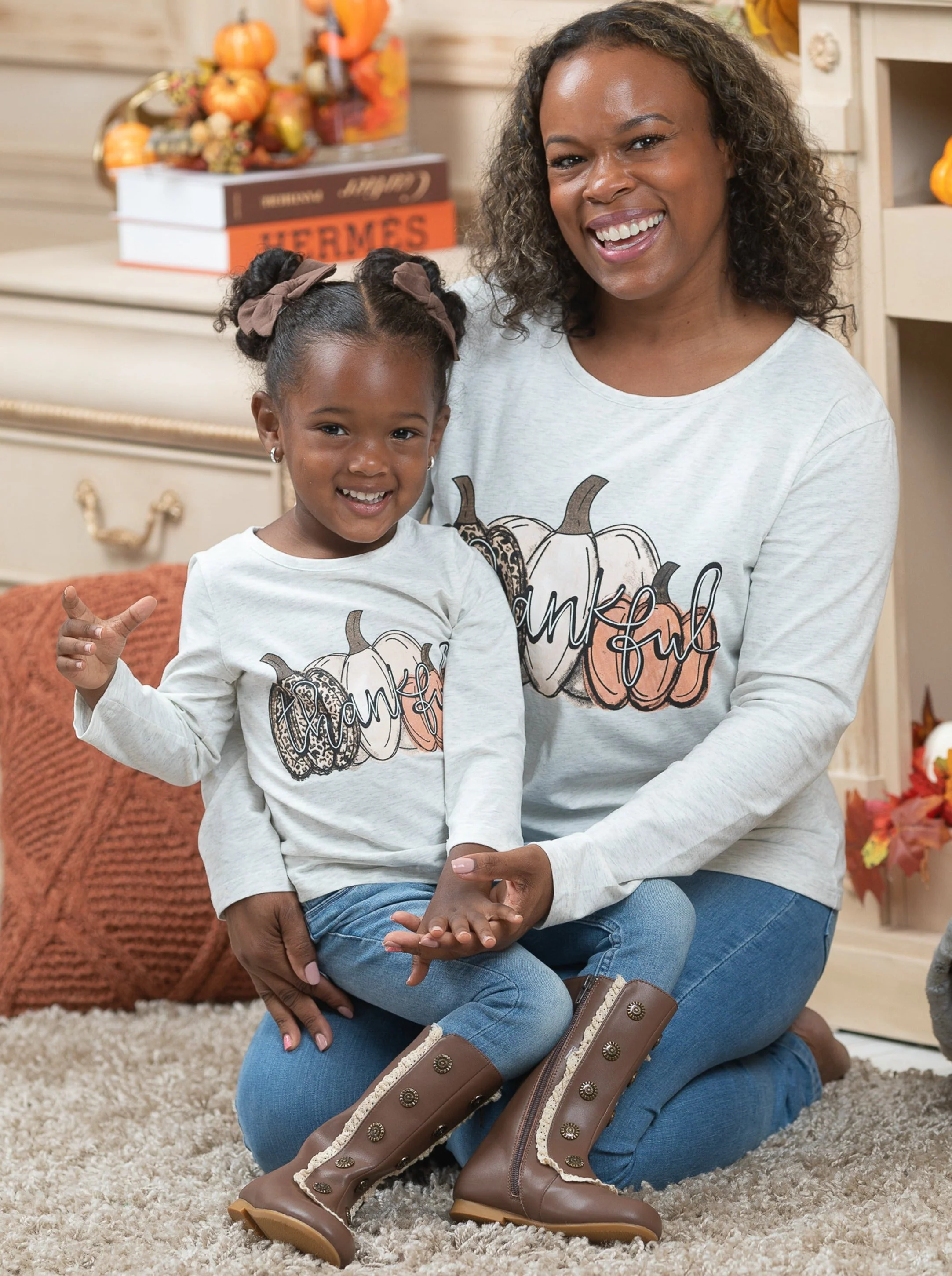 Mommy and Me Thankful Bunch Top - Image 4