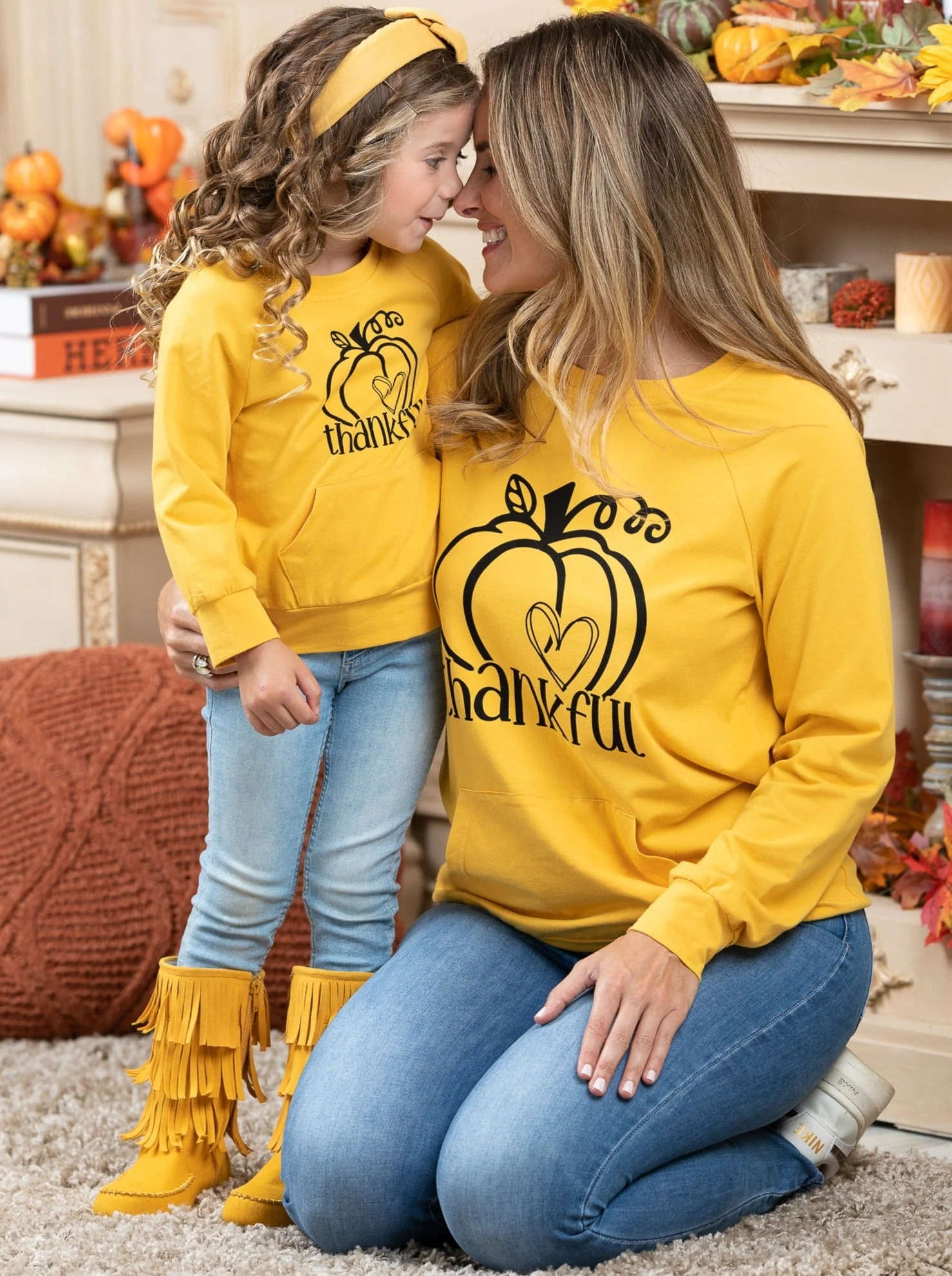 Mommy and Me Thankful Pouch Top - Image 4
