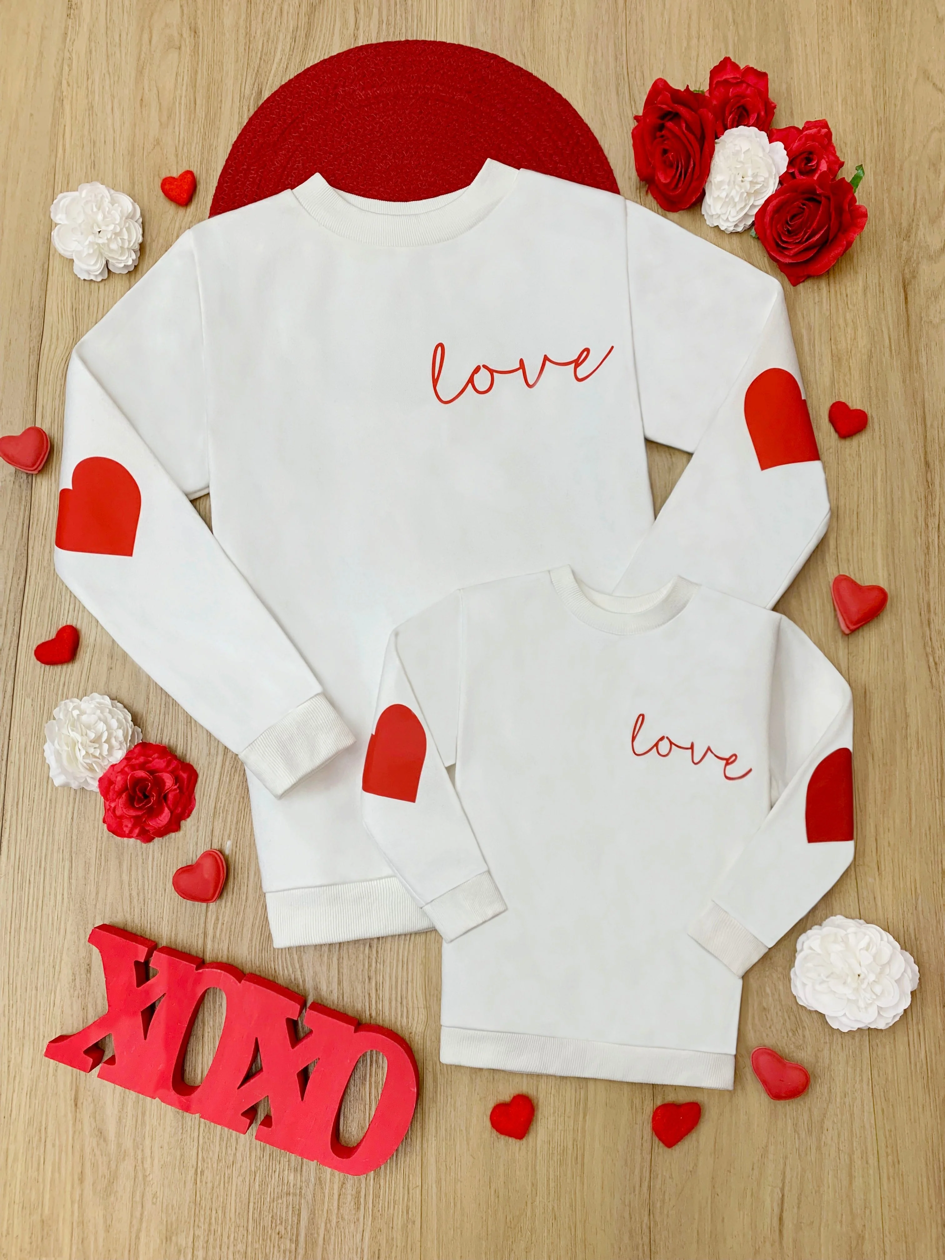 Mommy and Me Love Match Valentine's Day Sweatshirt - Image 2
