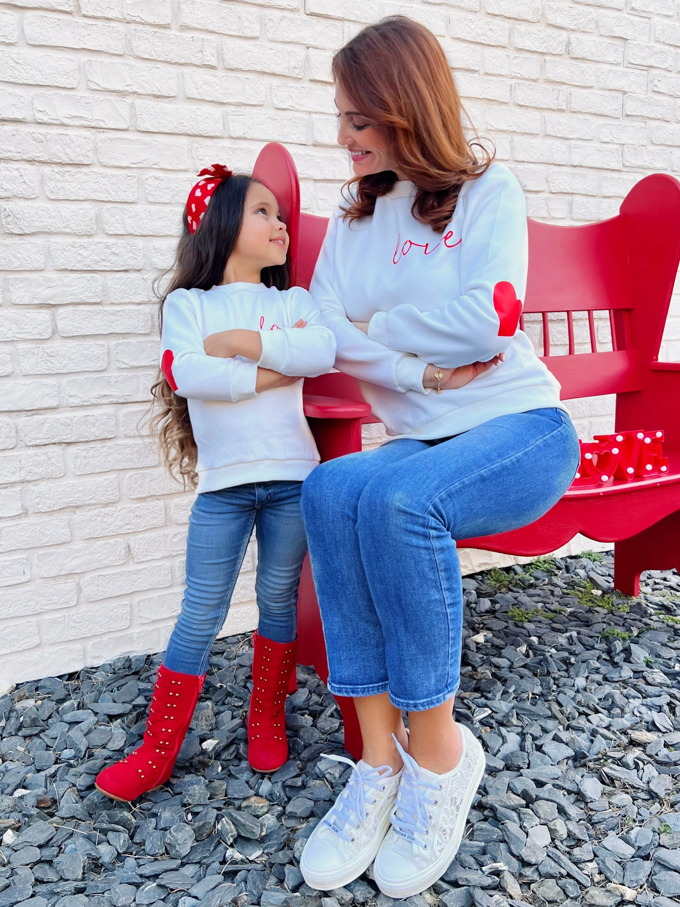 Mommy and Me Love Match Valentine's Day Sweatshirt - Image 4
