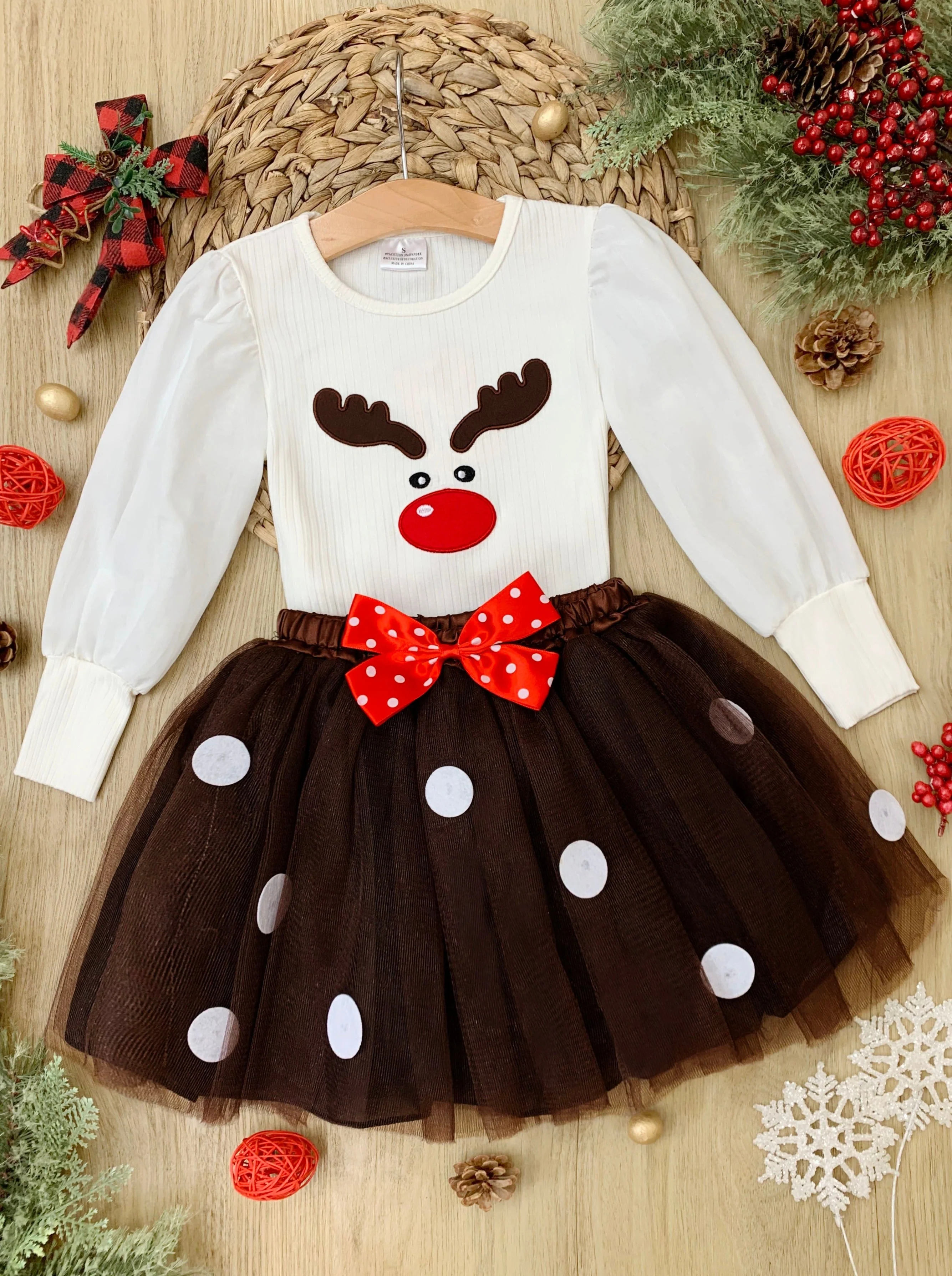 My Favorite Reindeer Tutu Skirt Set - Image 2