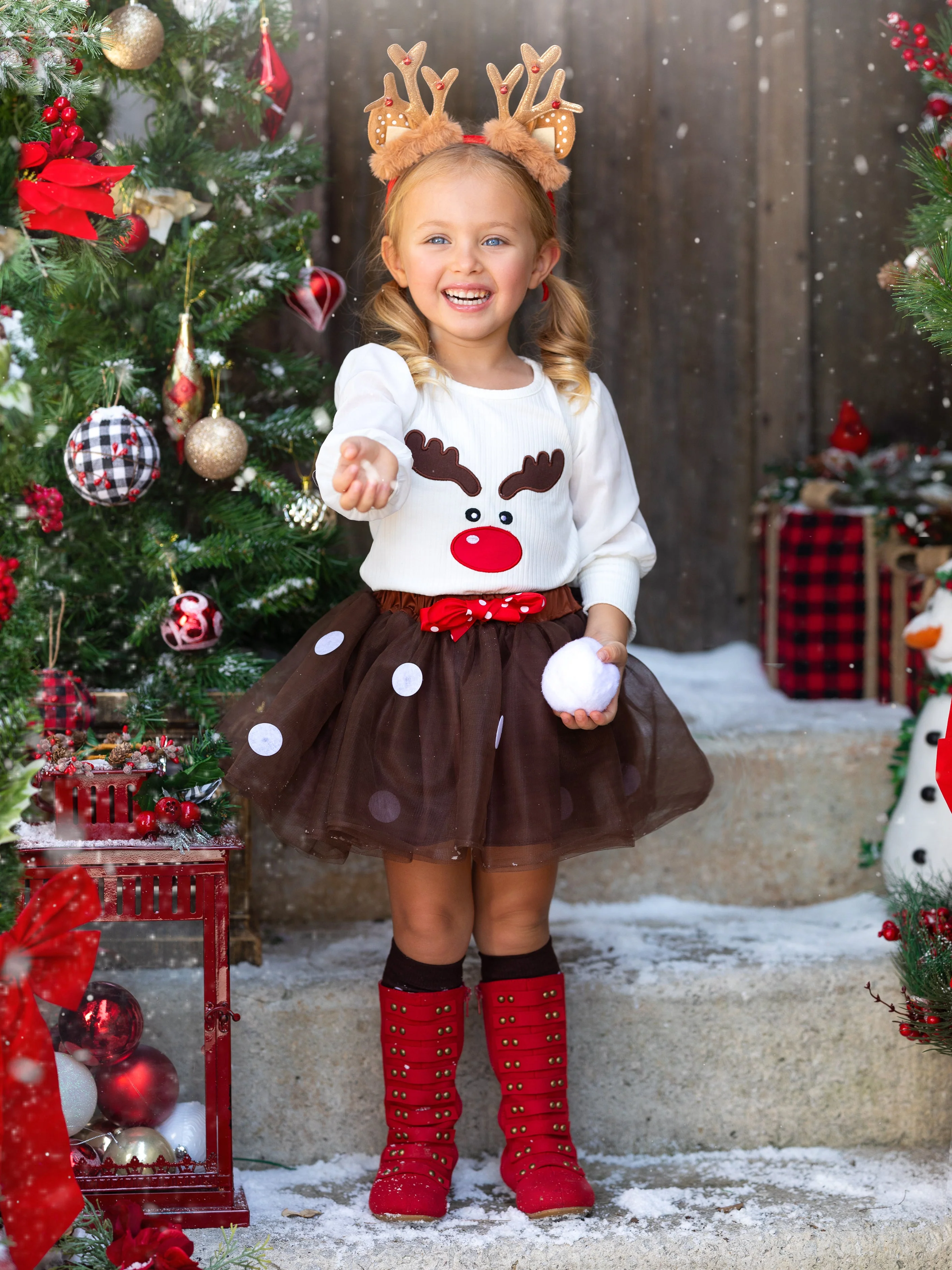 My Favorite Reindeer Tutu Skirt Set - Image 4