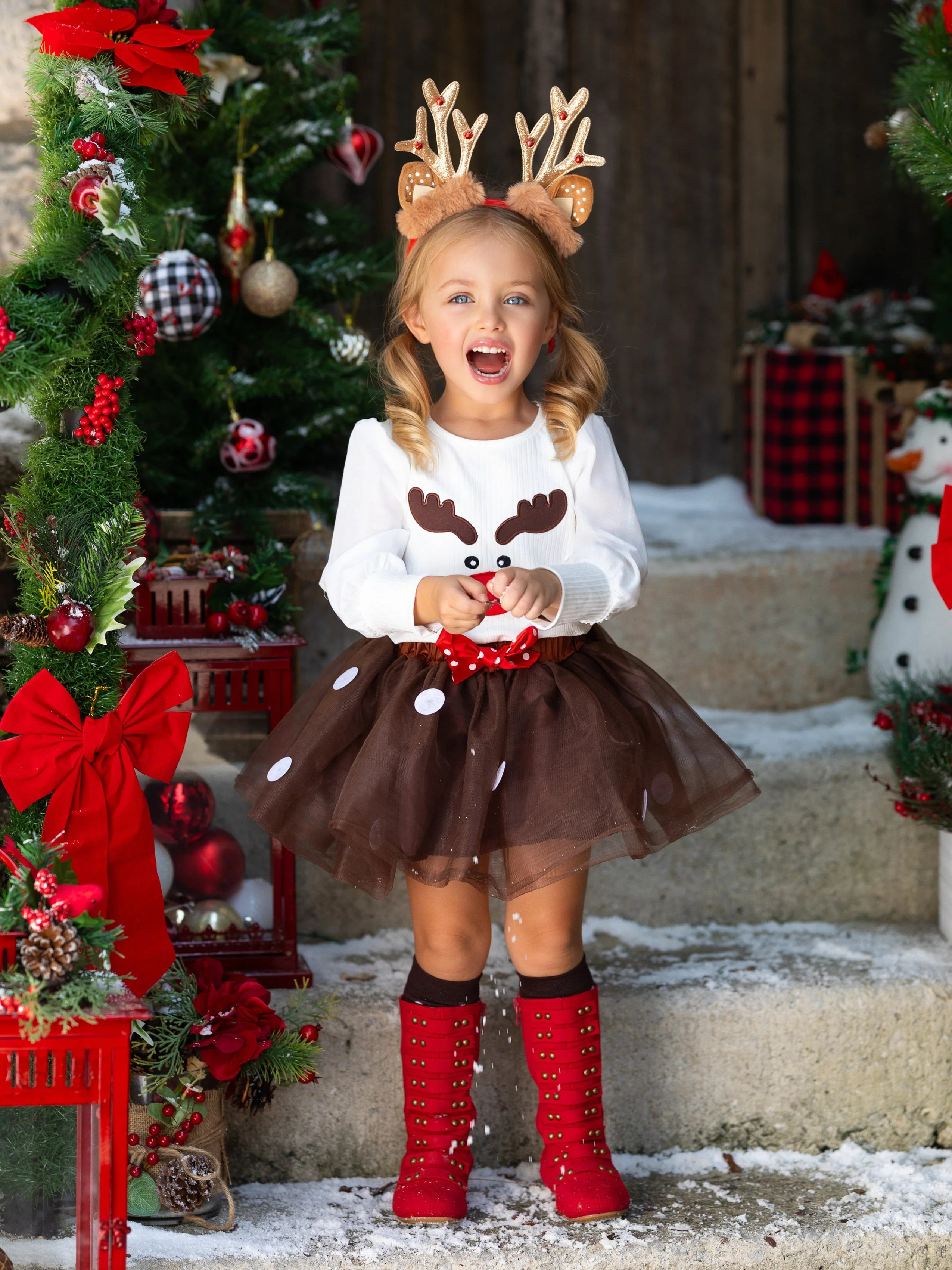My Favorite Reindeer Tutu Skirt Set - Image 6