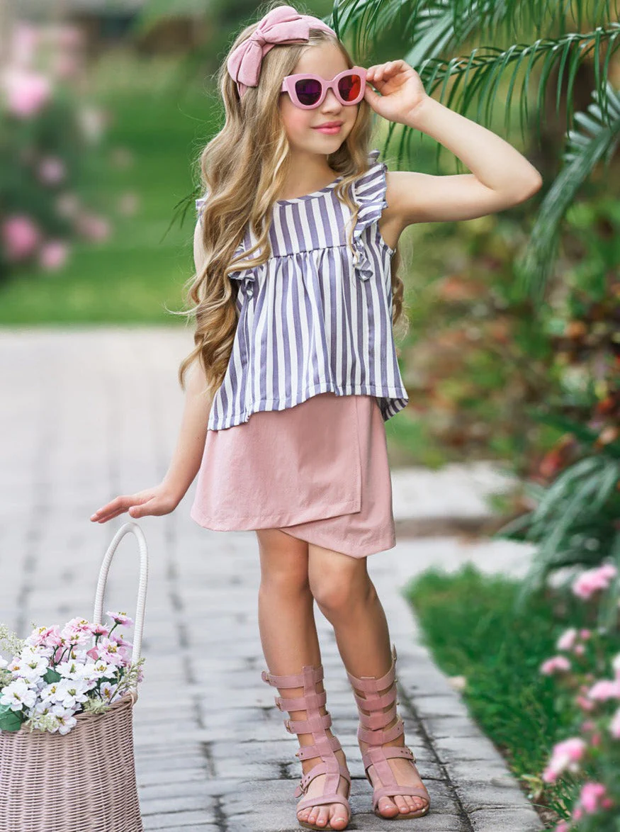 My Heart Flutters Top and Skort Set - Image 4