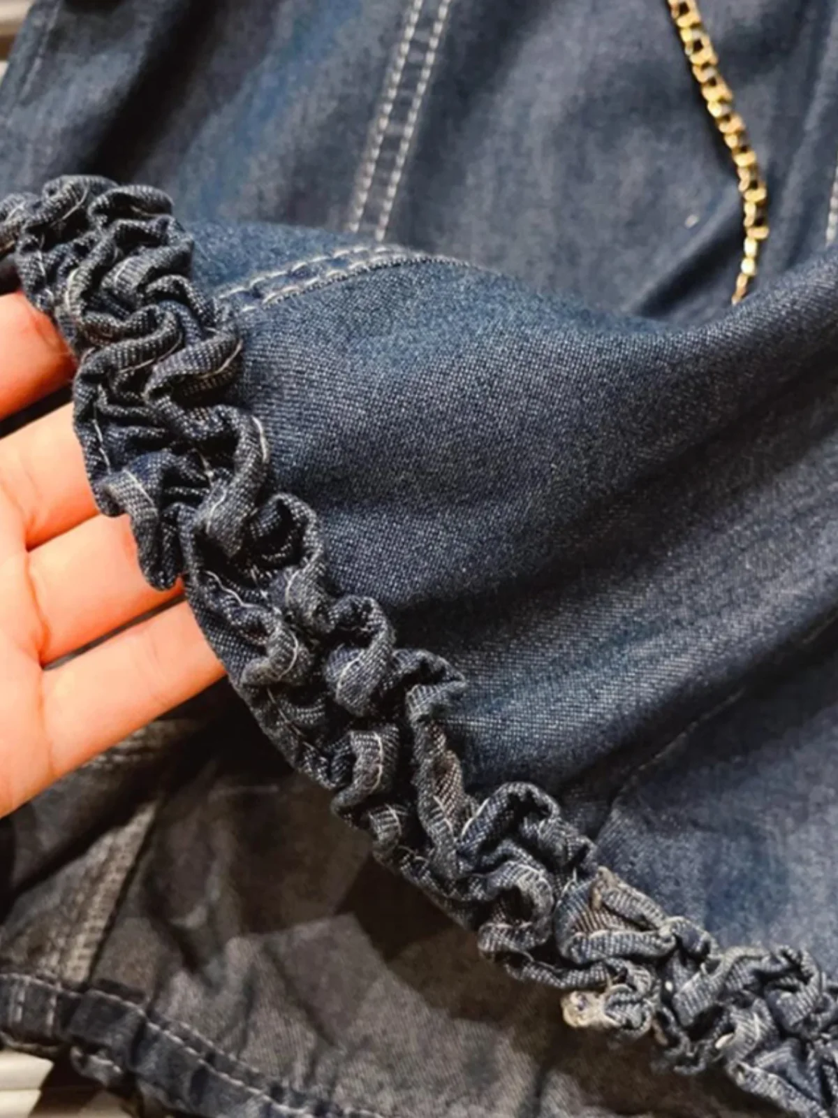 My Perfect Western Sleeveless Denim Dress - Image 9