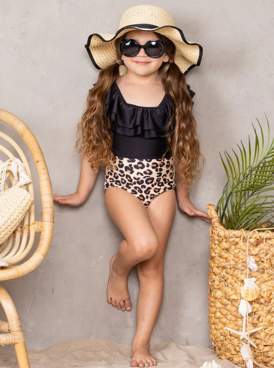 Stay Spotted Ruffle One Piece Swimsuit - Image 6