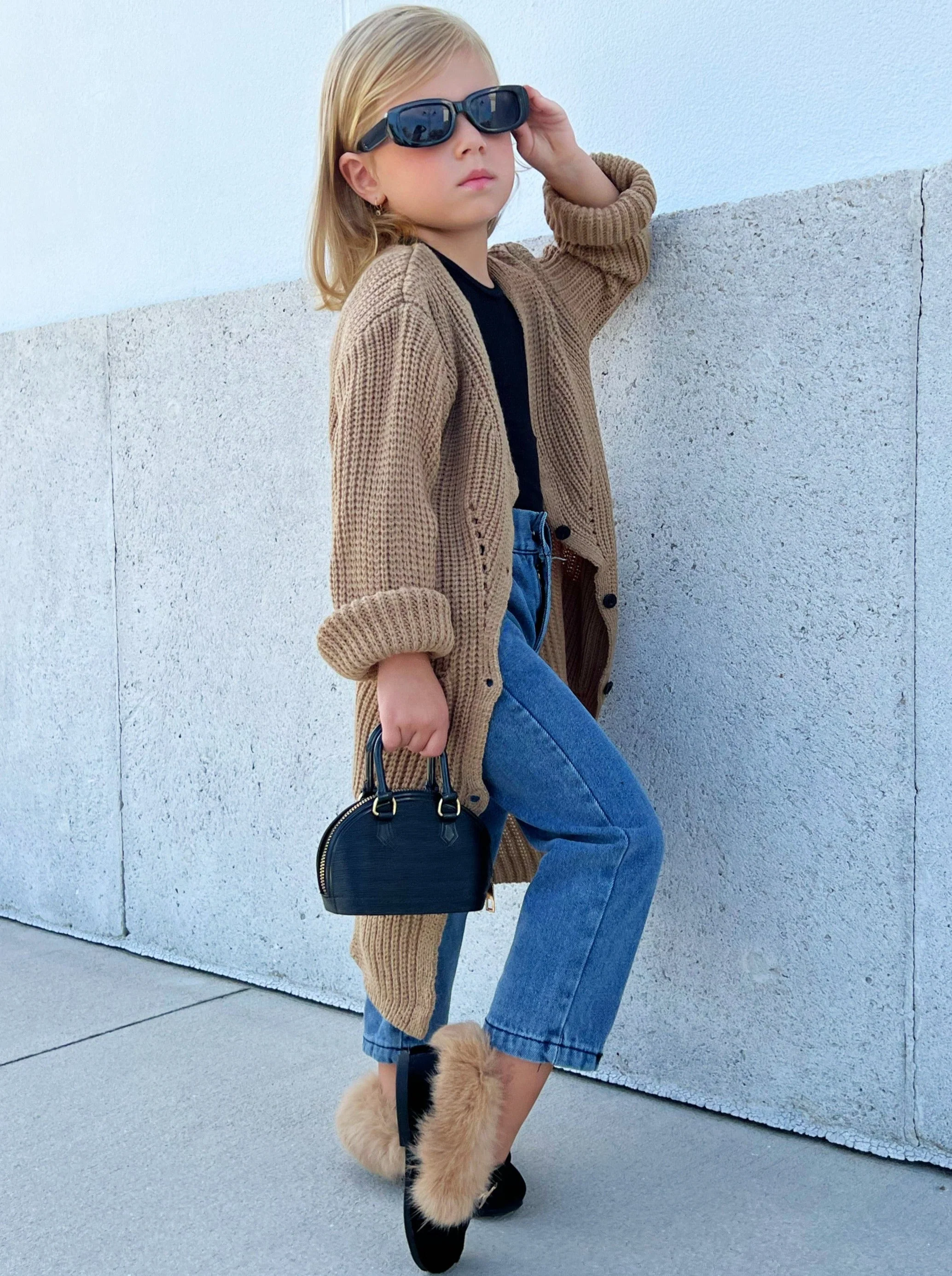 Tiny Trendsetter Oversized Cardigan - Image 3