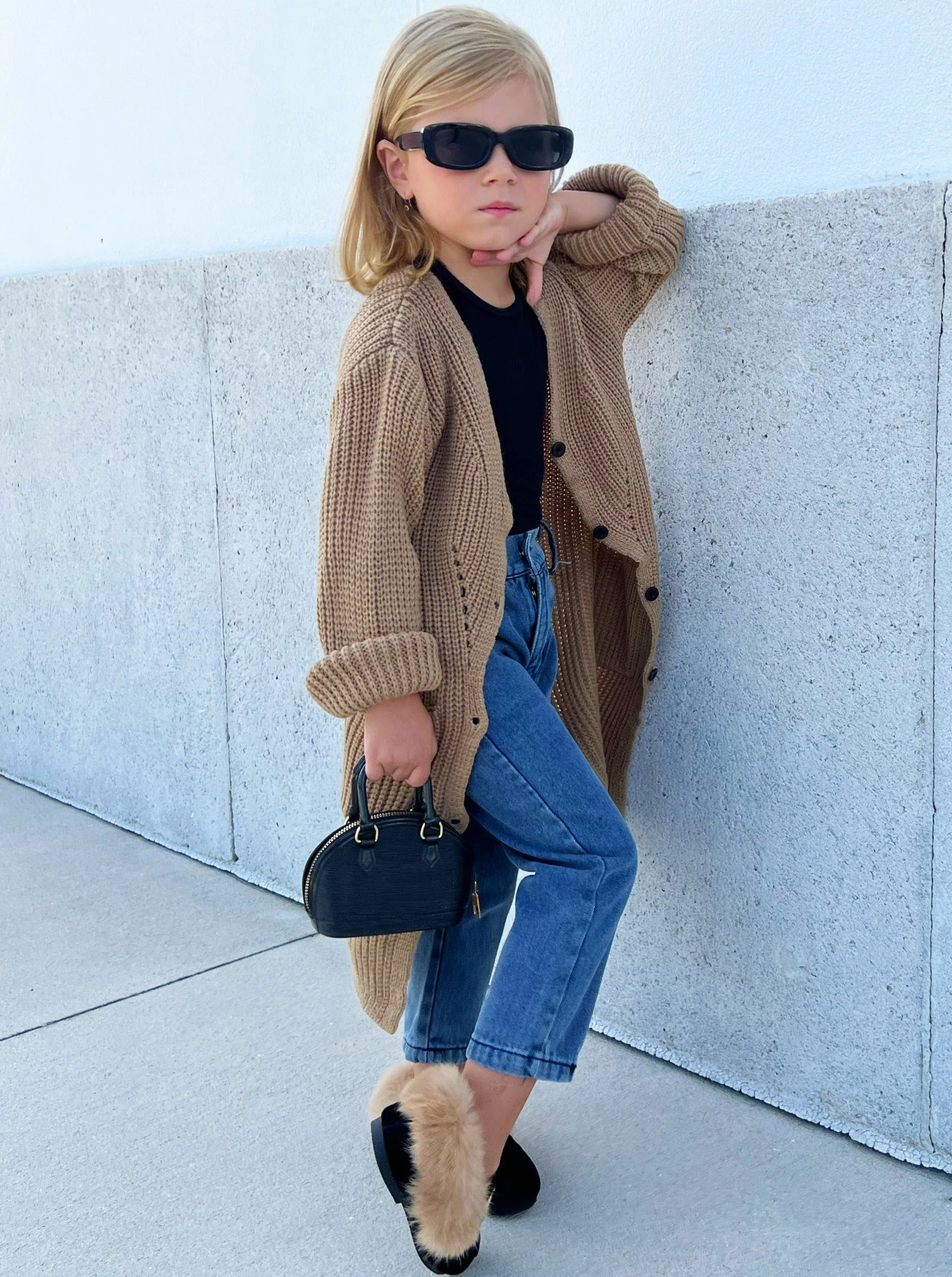 Tiny Trendsetter Oversized Cardigan - Image 4