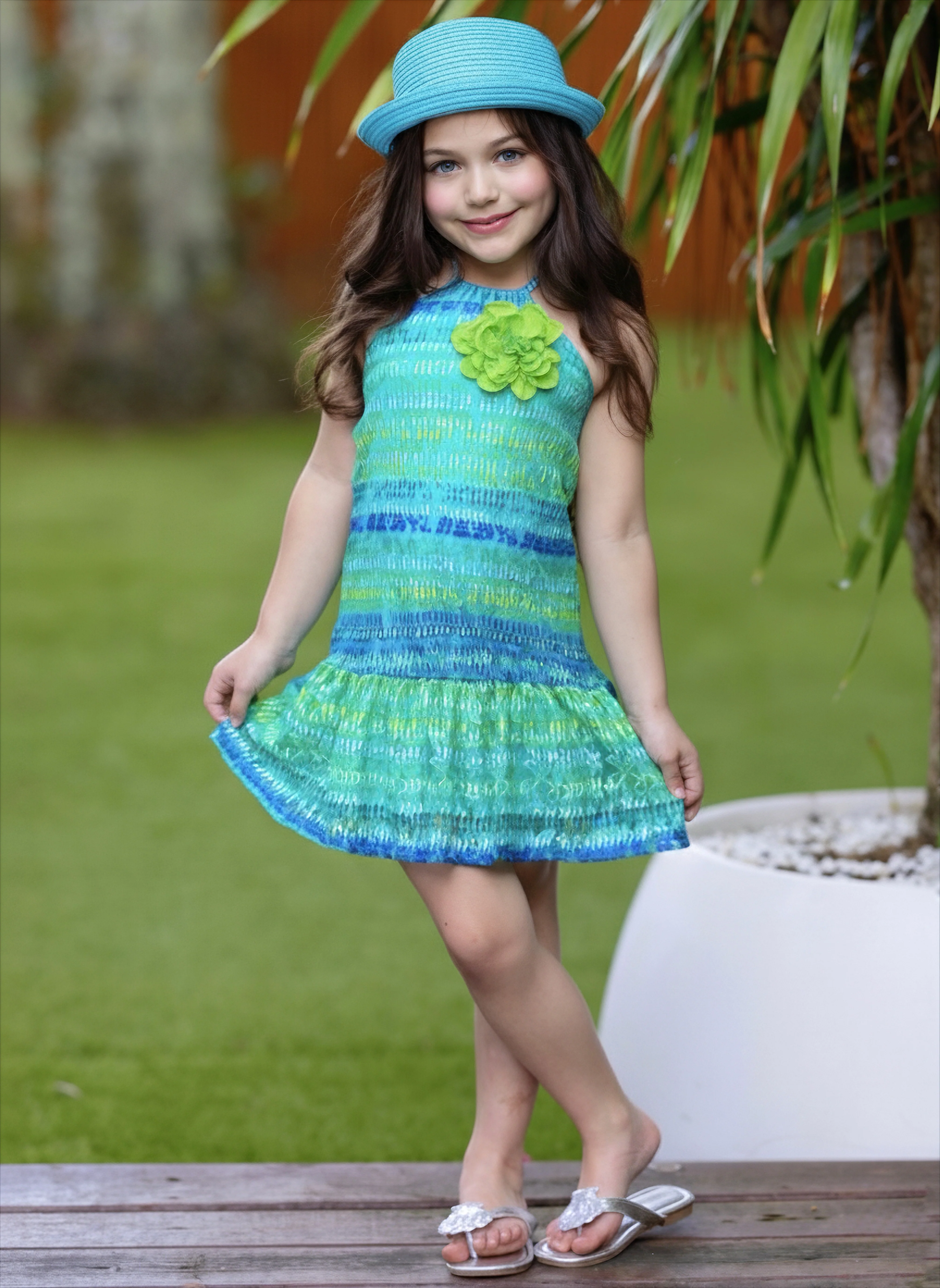 Ocean Breeze Crochet Casual Dress - Image 3