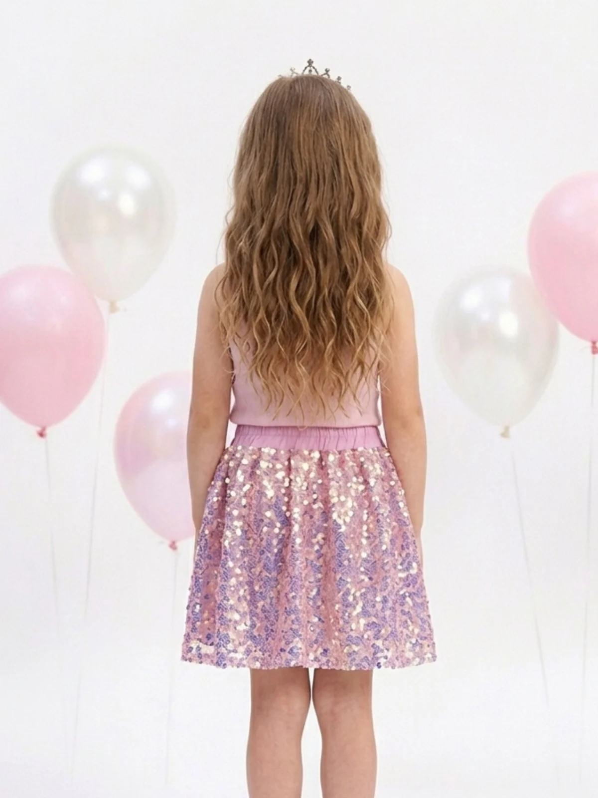 Ombré Sparkle Sequin Skirt - Image 3