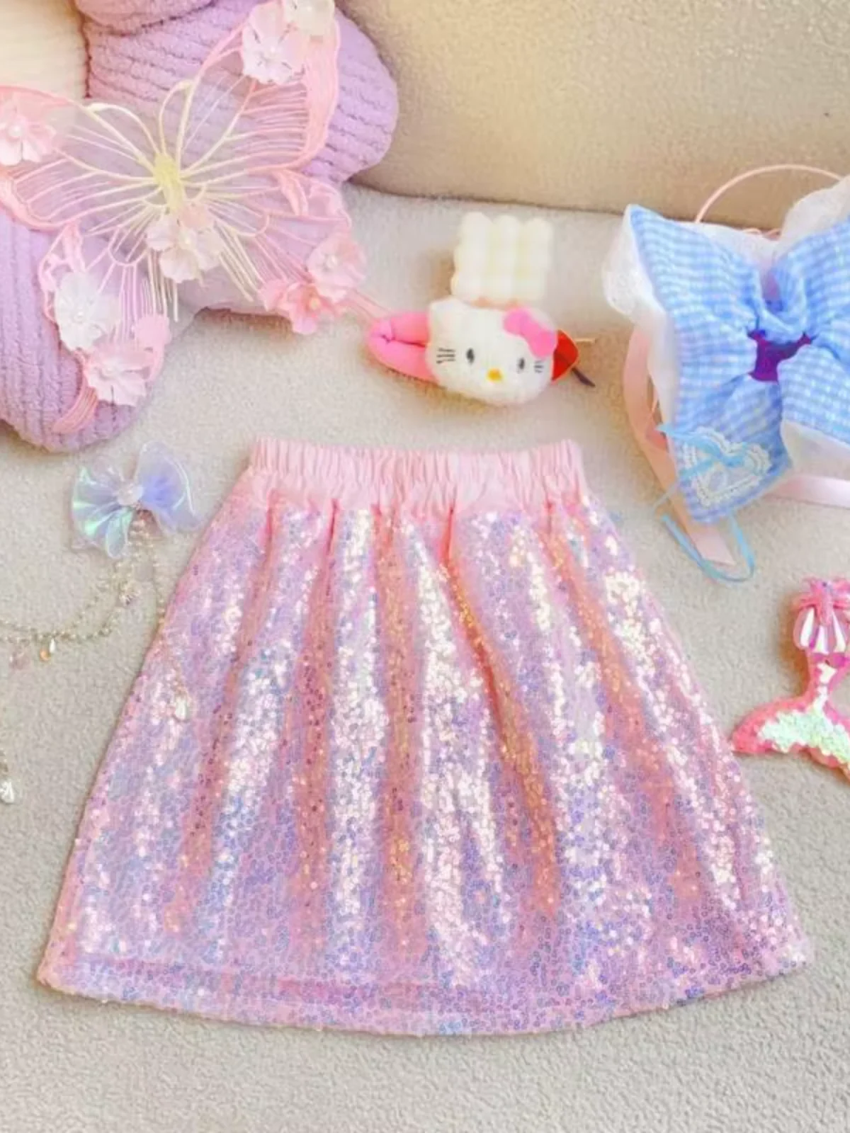 Ombré Sparkle Sequin Skirt - Image 5