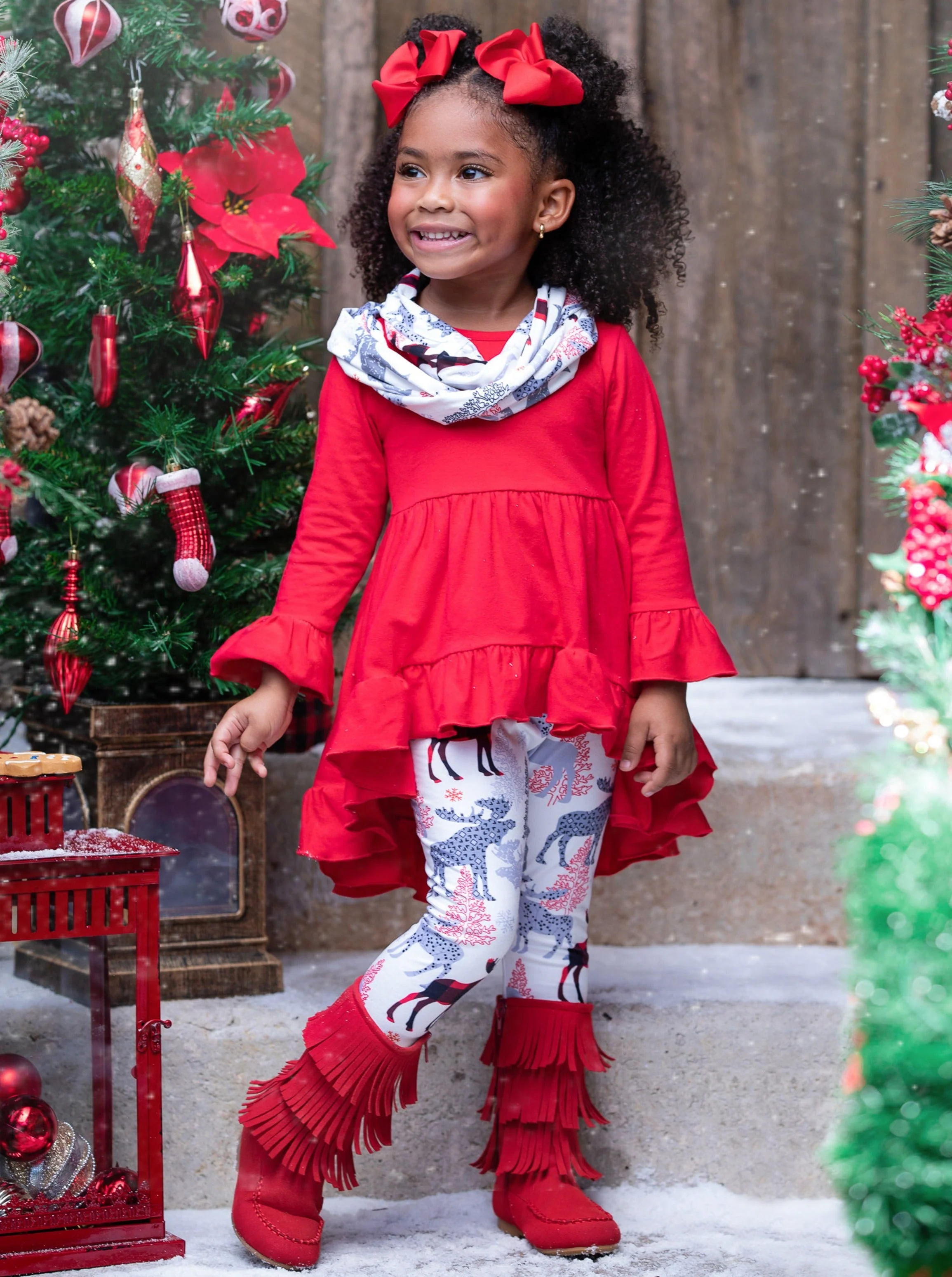 Oh My Deer! Tunic, Scarf, and Legging Set - Image 2
