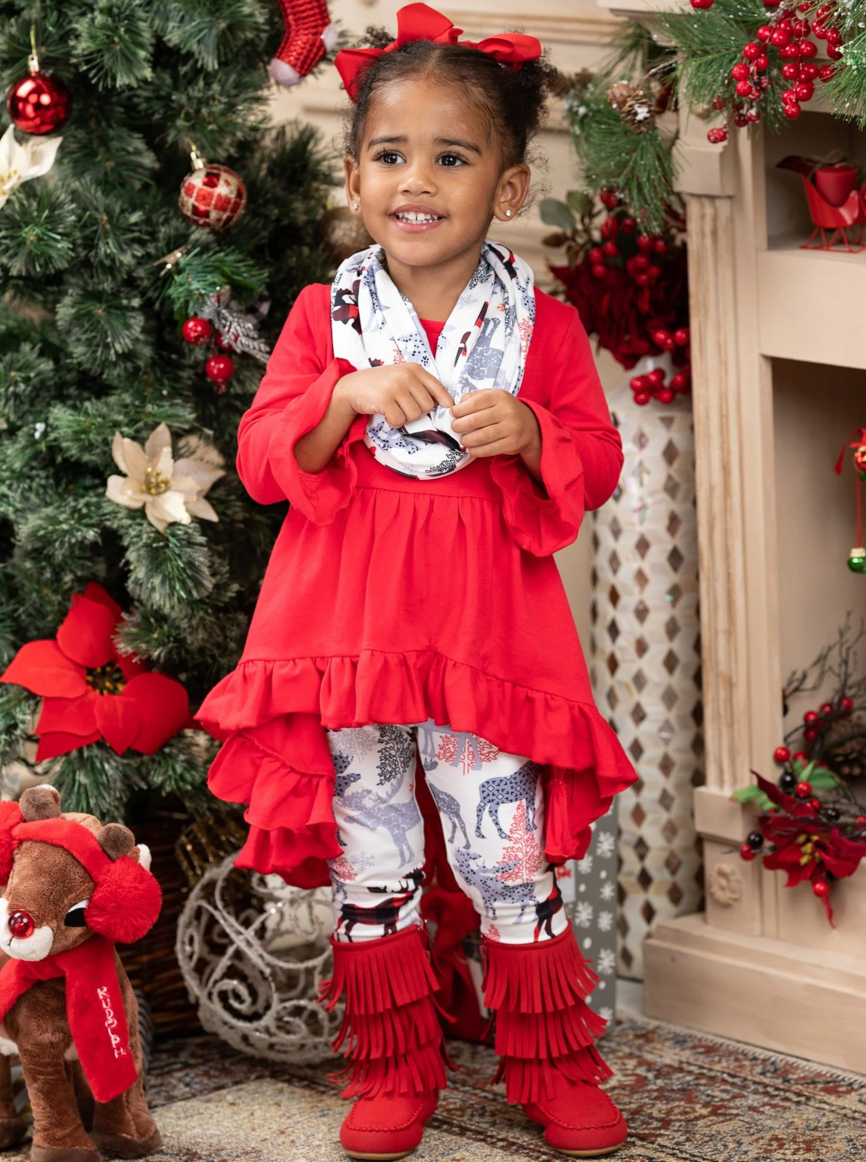 Oh My Deer! Tunic, Scarf, and Legging Set - Image 4