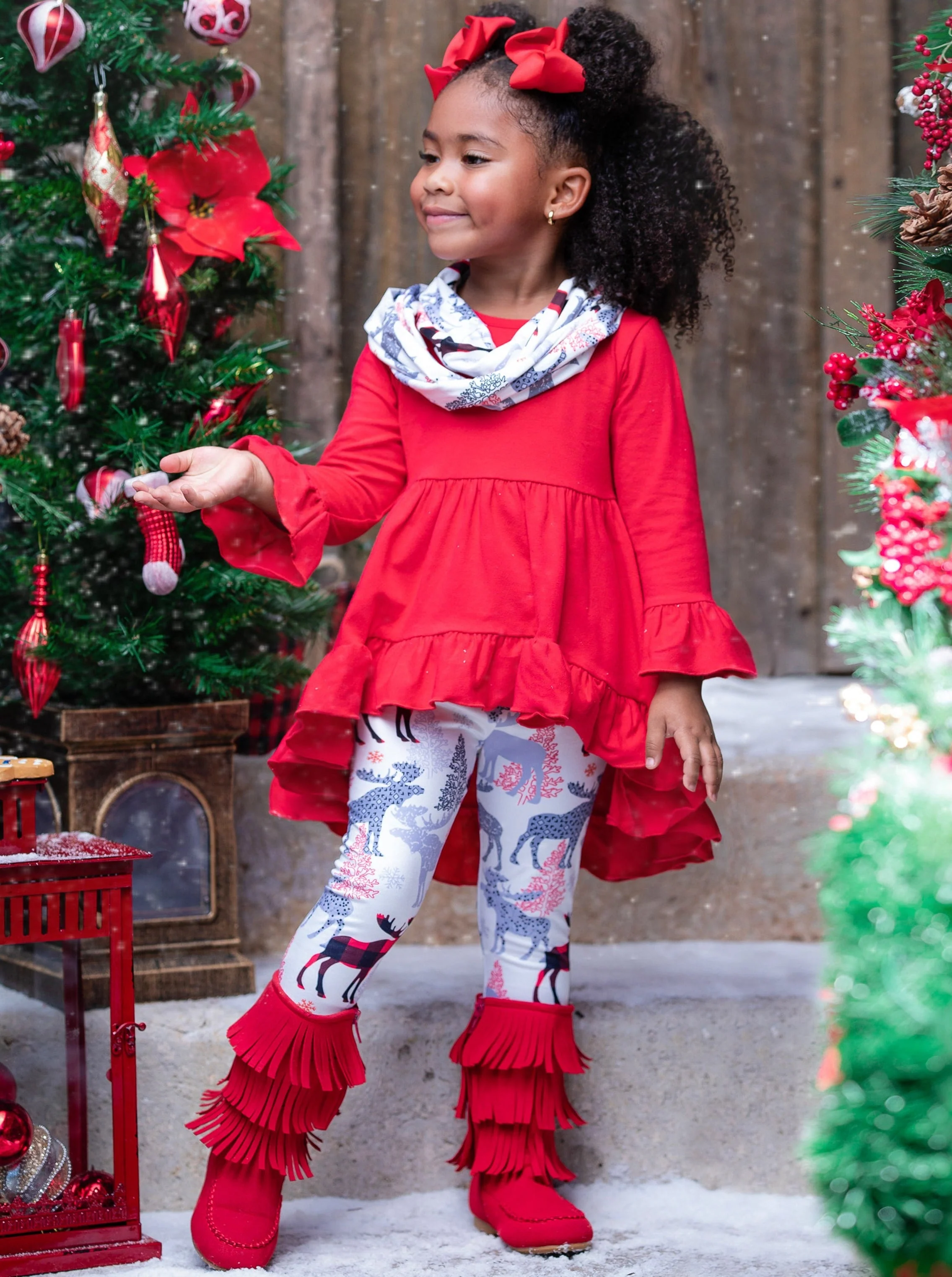 Oh My Deer! Tunic, Scarf, and Legging Set - Image 5