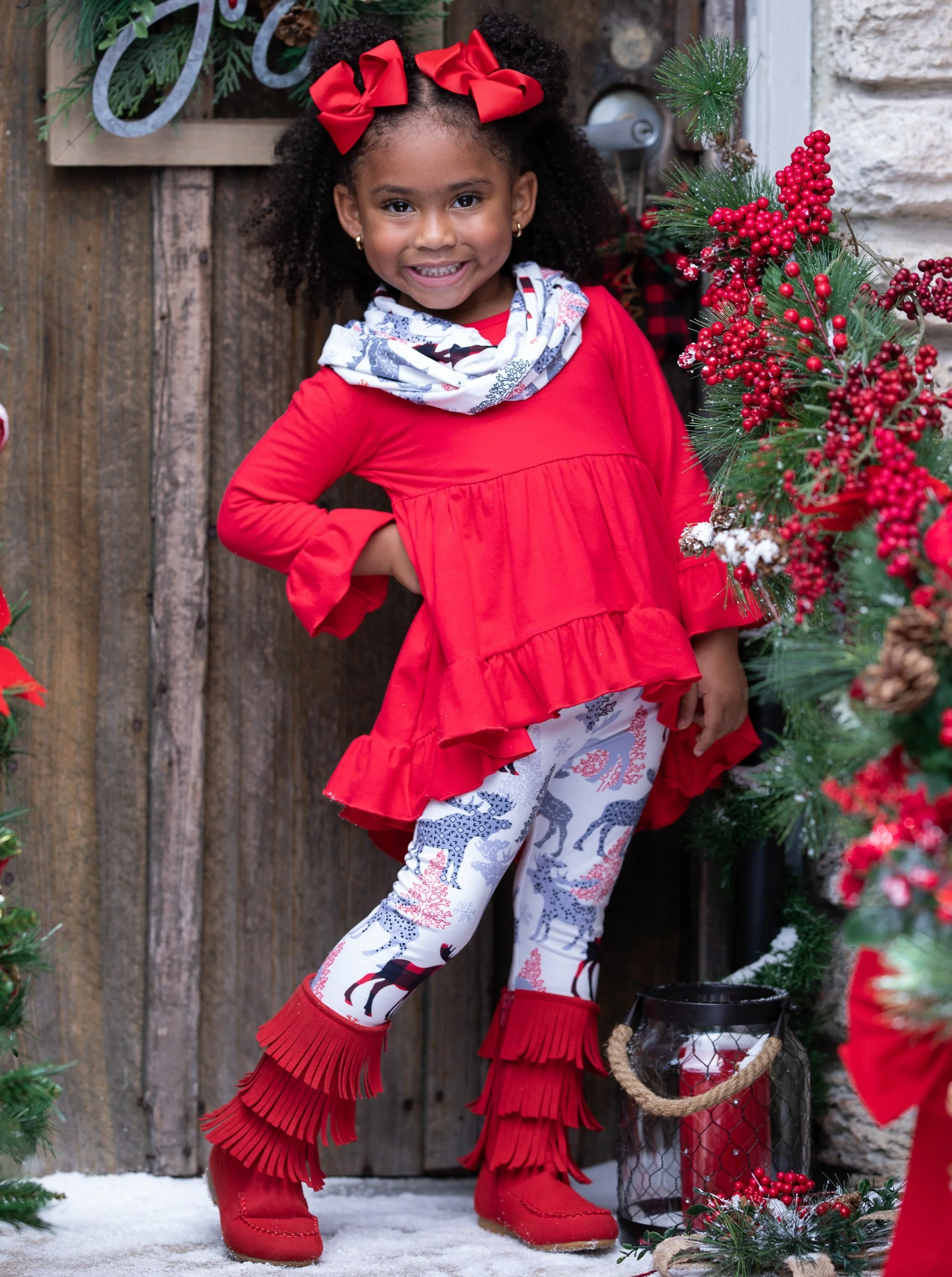 Oh My Deer! Tunic, Scarf, and Legging Set - Image 6