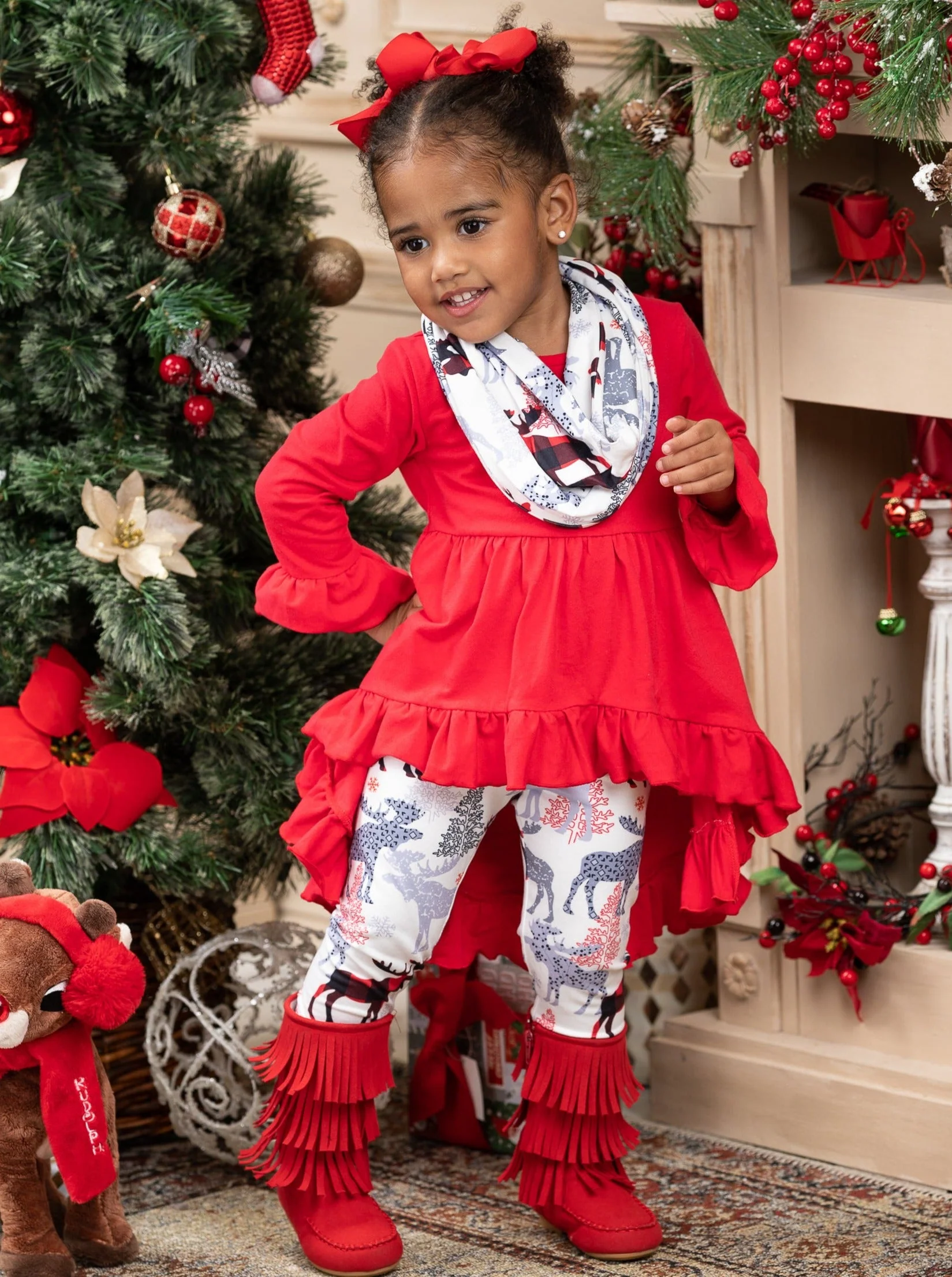 Oh My Deer! Tunic, Scarf, and Legging Set - Image 7
