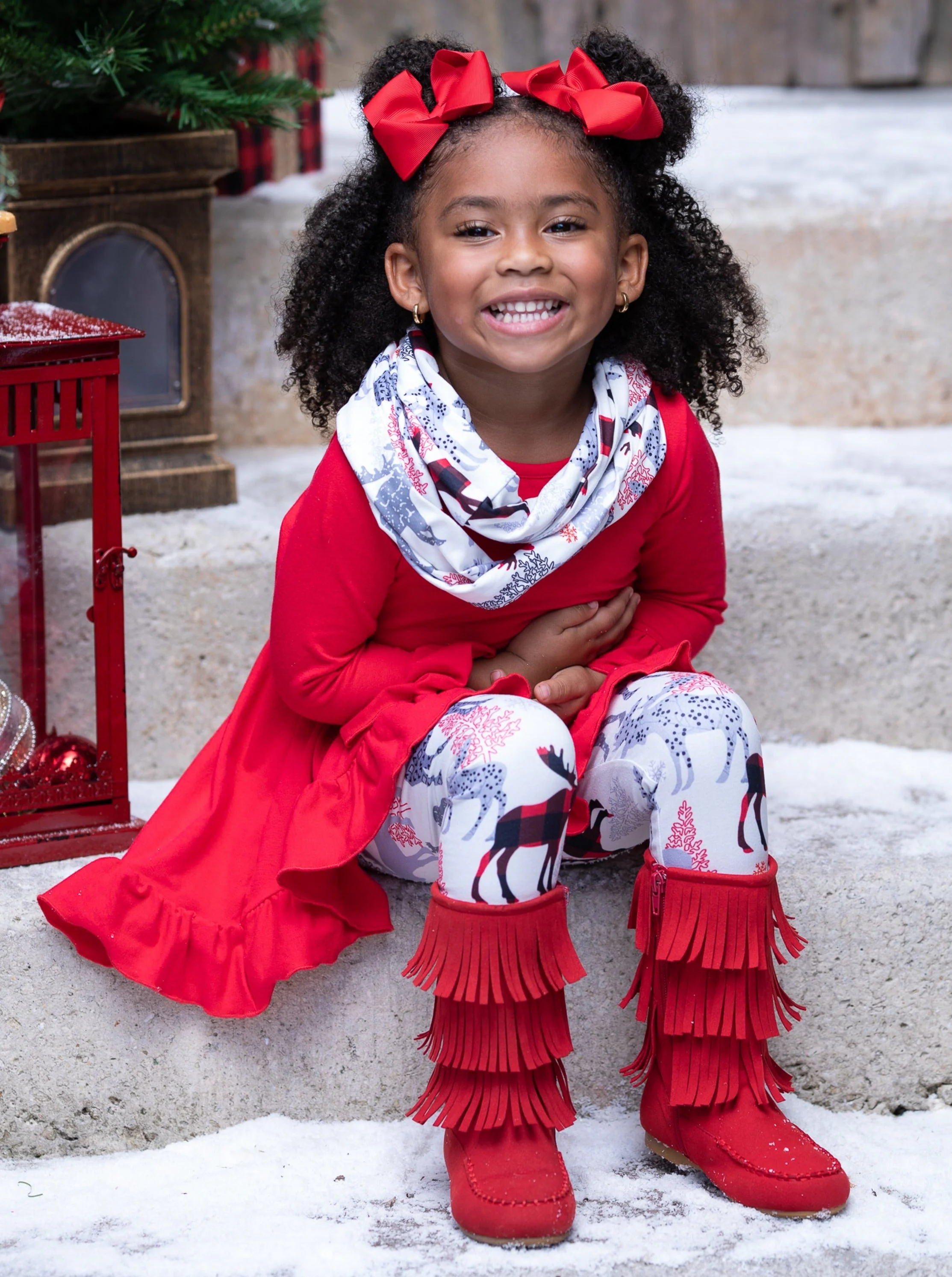 Oh My Deer! Tunic, Scarf, and Legging Set - Image 8