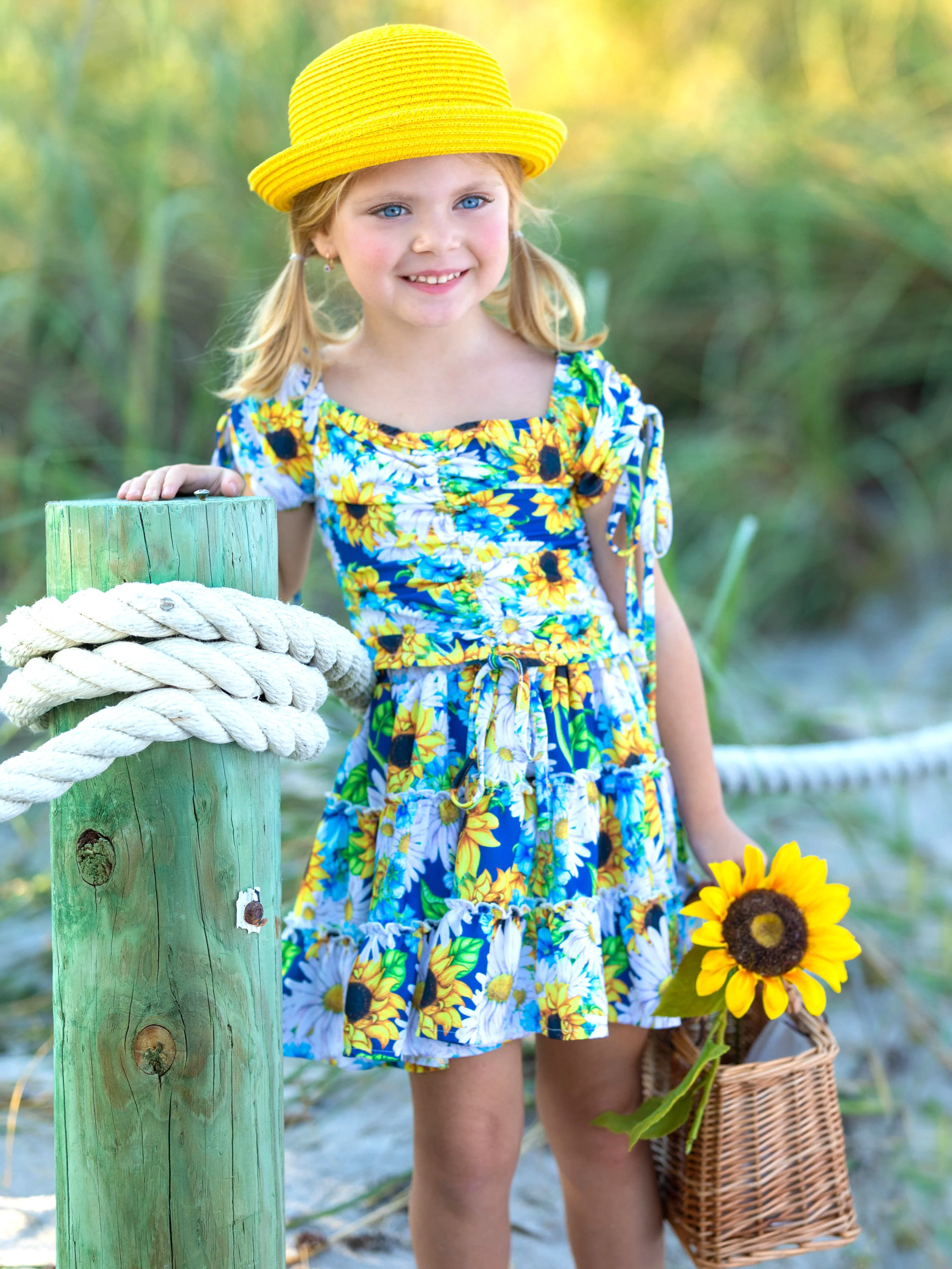 Oh Sweet Spring Sunflower Skirt Set - Image 2
