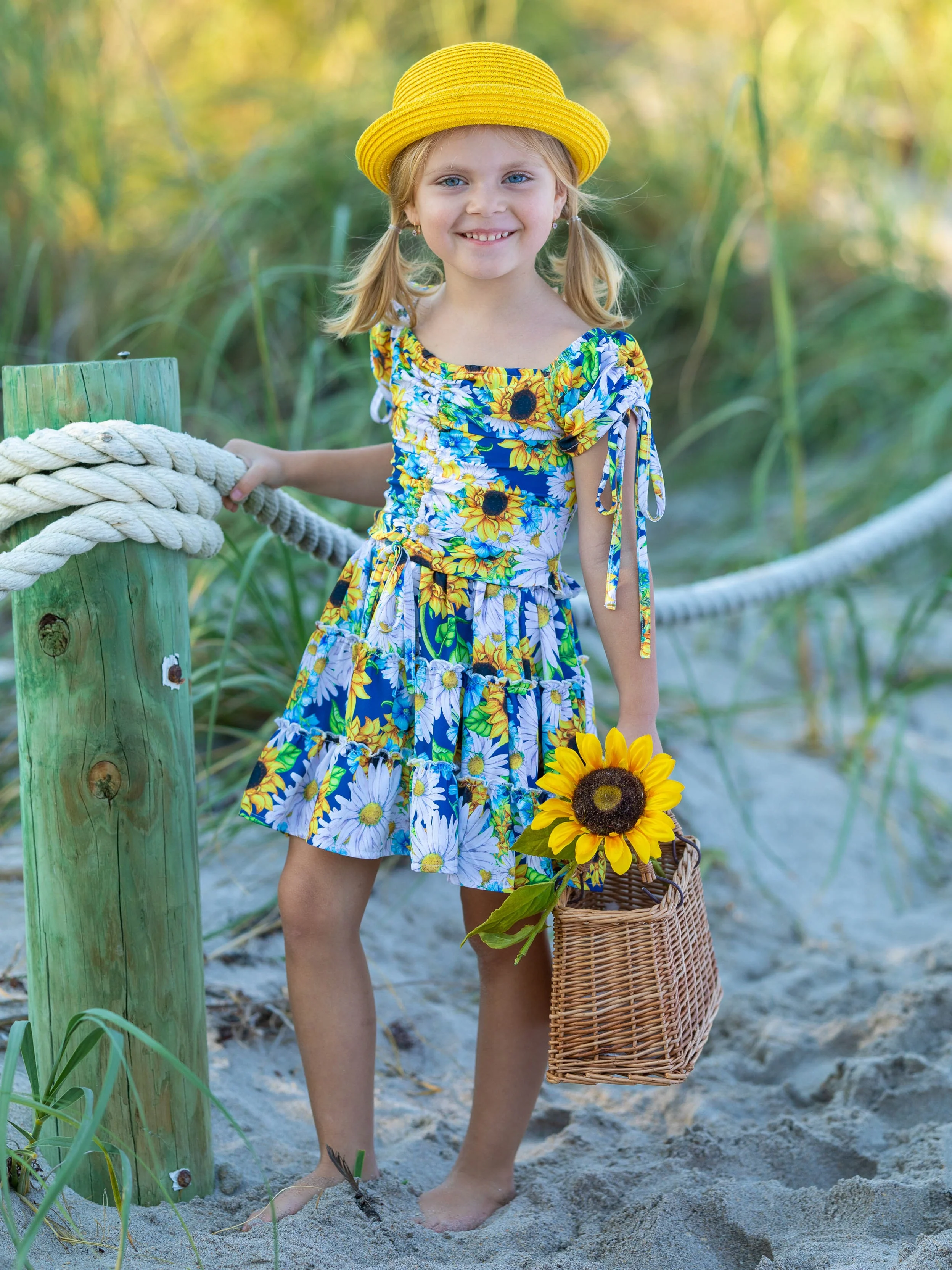 Oh Sweet Spring Sunflower Skirt Set - Image 3