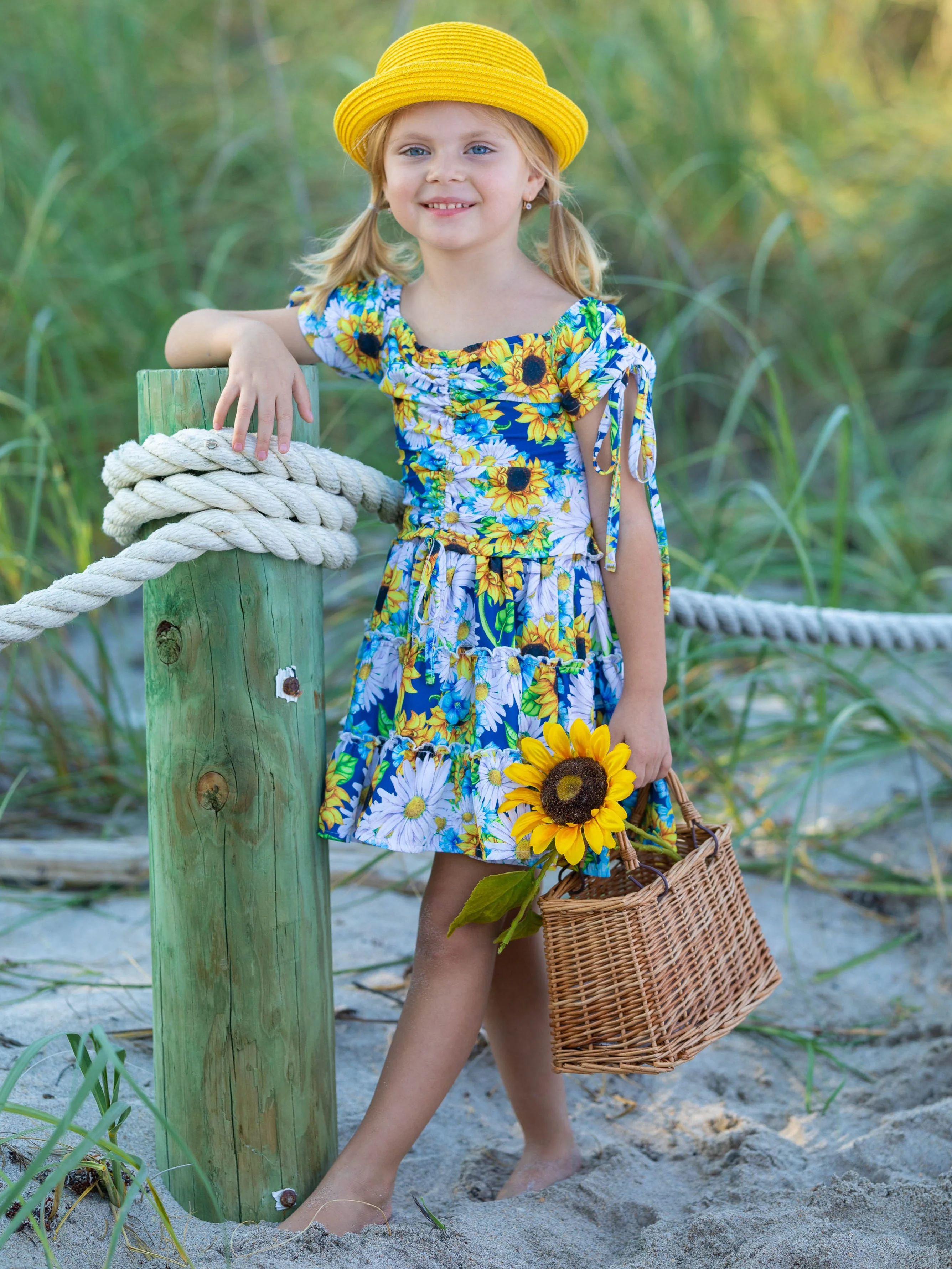 Oh Sweet Spring Sunflower Skirt Set - Image 4